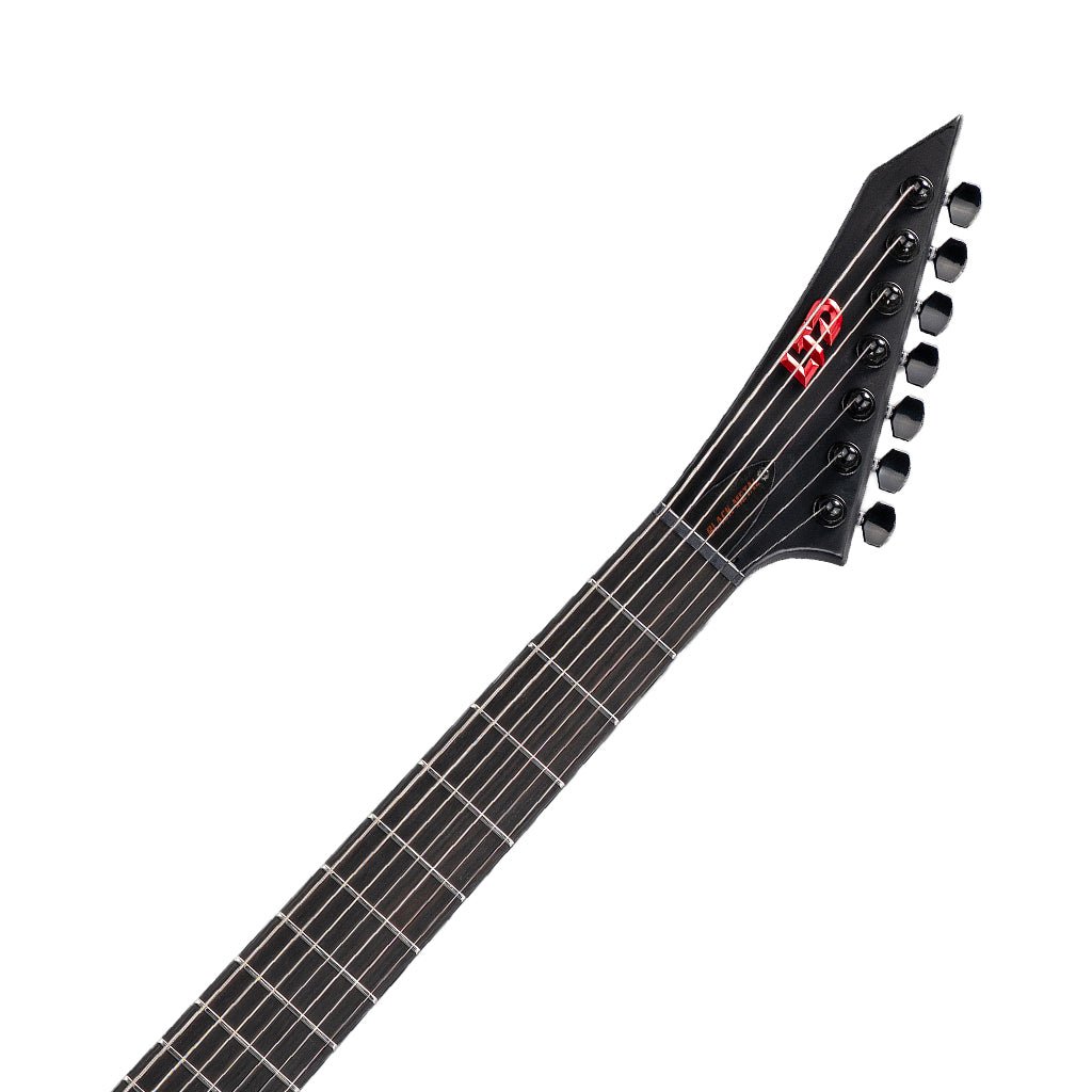 ESP LTD EXL-7 Black Metal Electric Guitar - Black Red Burst Satin Electric Guitars Sky Music