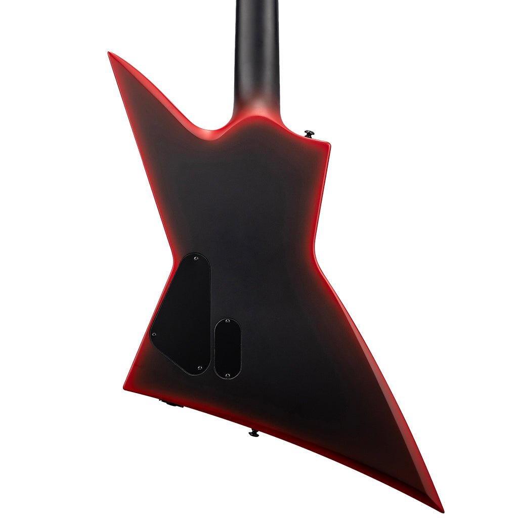 ESP LTD EXL-7 Black Metal Electric Guitar - Black Red Burst Satin Electric Guitars Sky Music