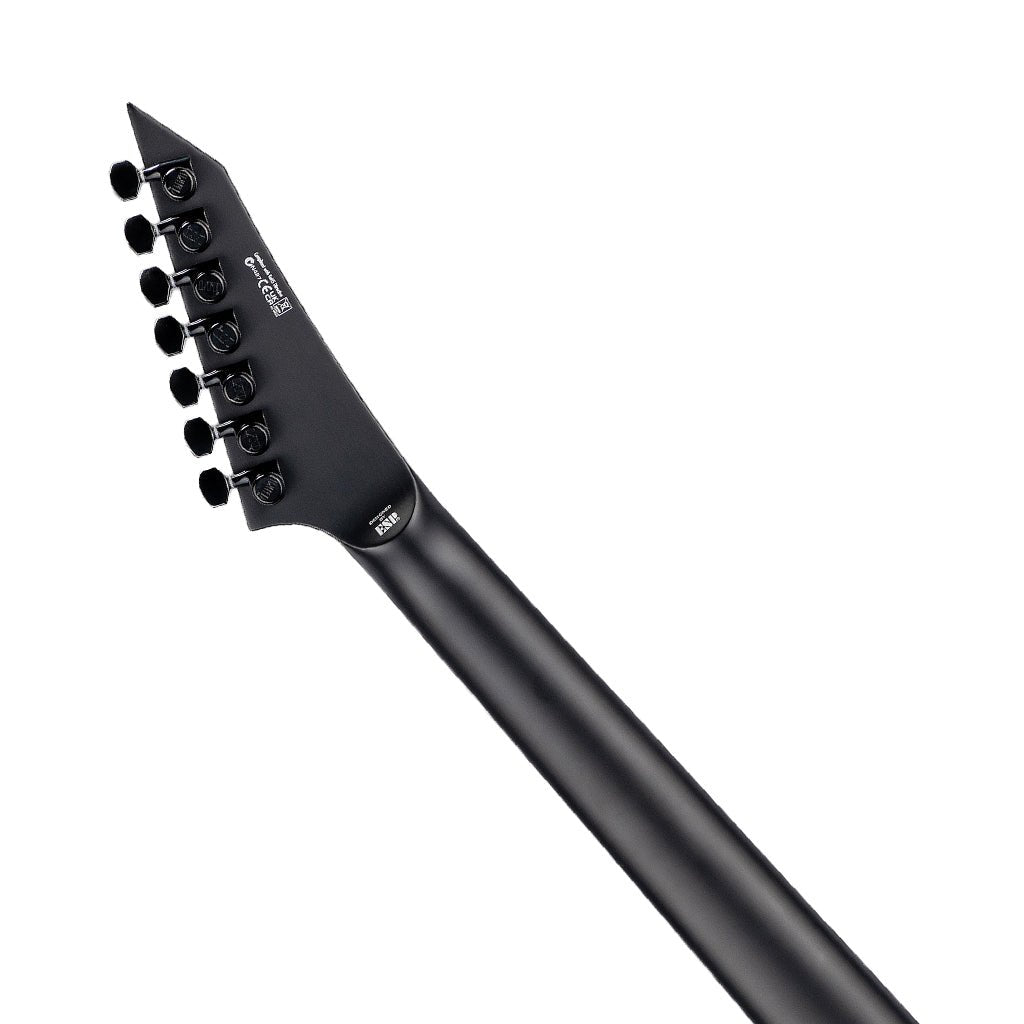 ESP LTD EXL-7 Black Metal Electric Guitar - Black Red Burst Satin Electric Guitars Sky Music