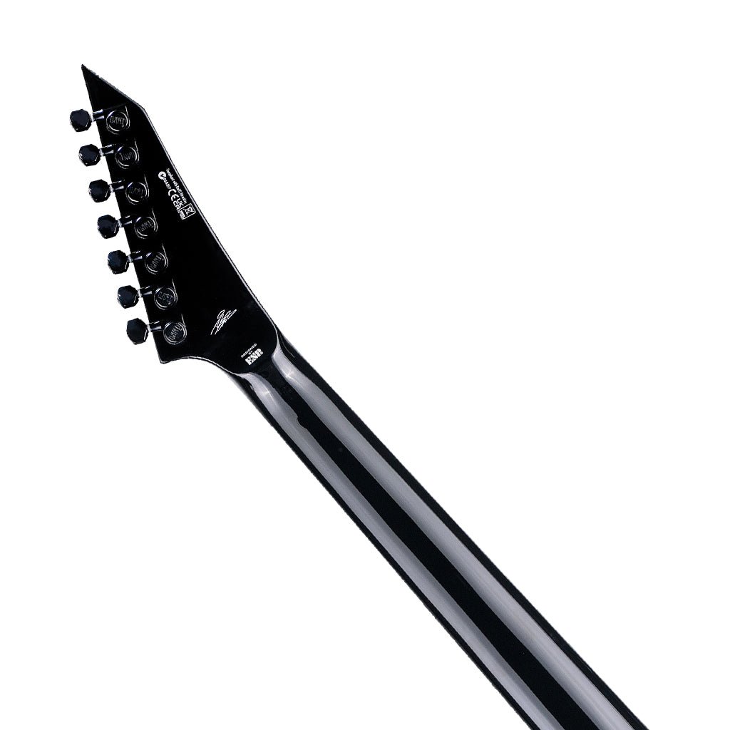 ESP LTD Jack Simmons 7-String Baritone Electric Guitar - Black Electric Guitars Sky Music