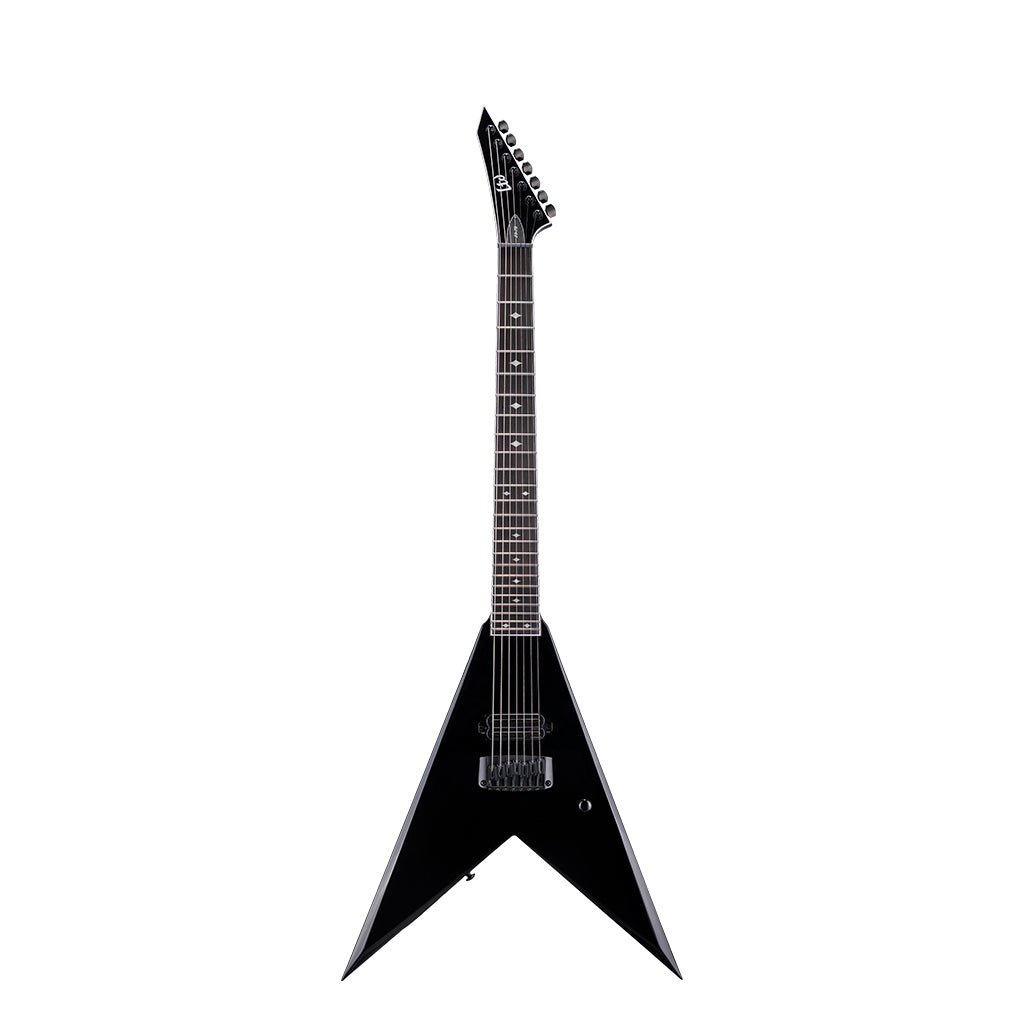 ESP LTD Jack Simmons 7-String Baritone Electric Guitar - Black Electric Guitars Sky Music