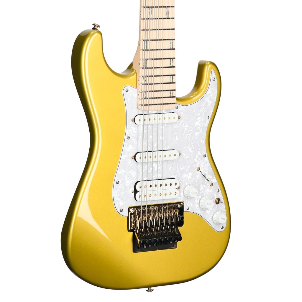 ESP LTD JRV-8FR Javier Reyes Signature 8-string - Metallic Gold Electric Guitars Sky Music