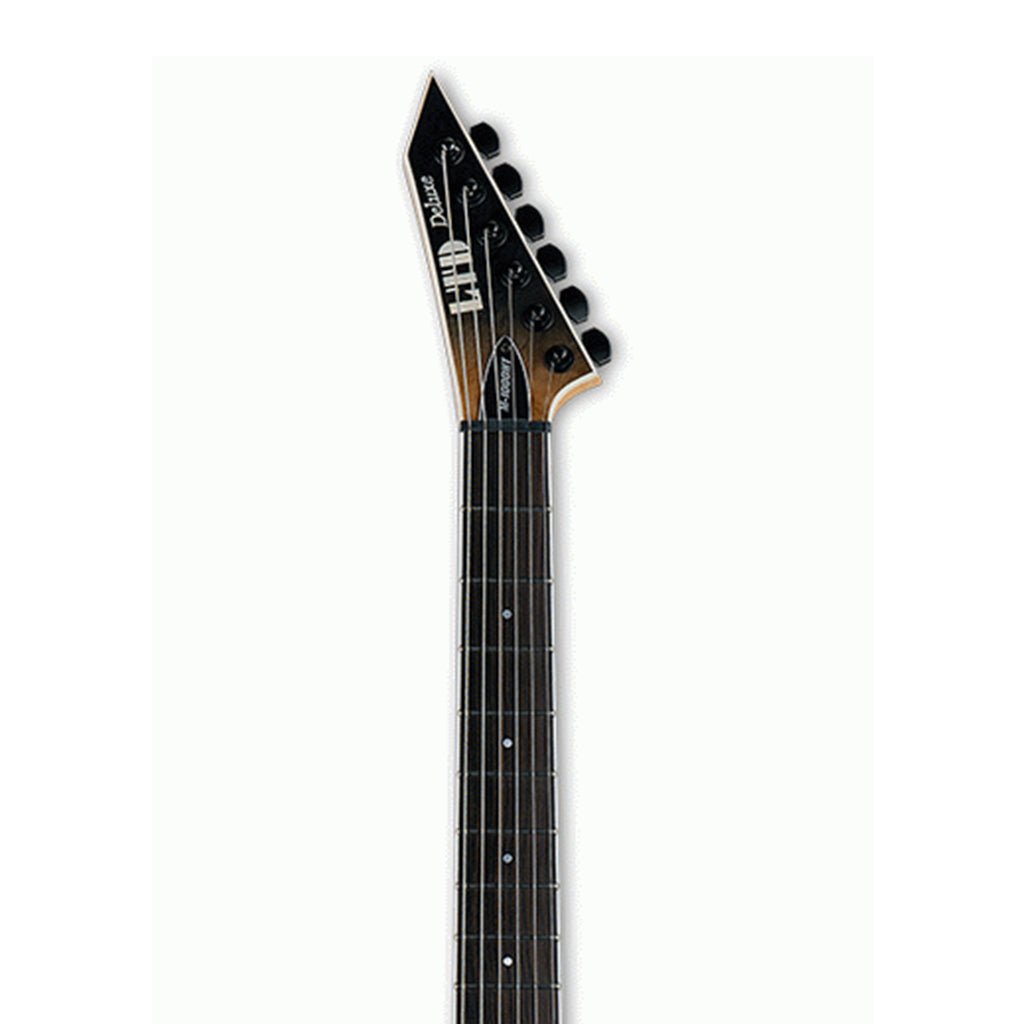 ESP LTD M-1000HT Burled Poplar Top Fishman Fluence Pickups - Black Fade Electric Guitars Sky Music