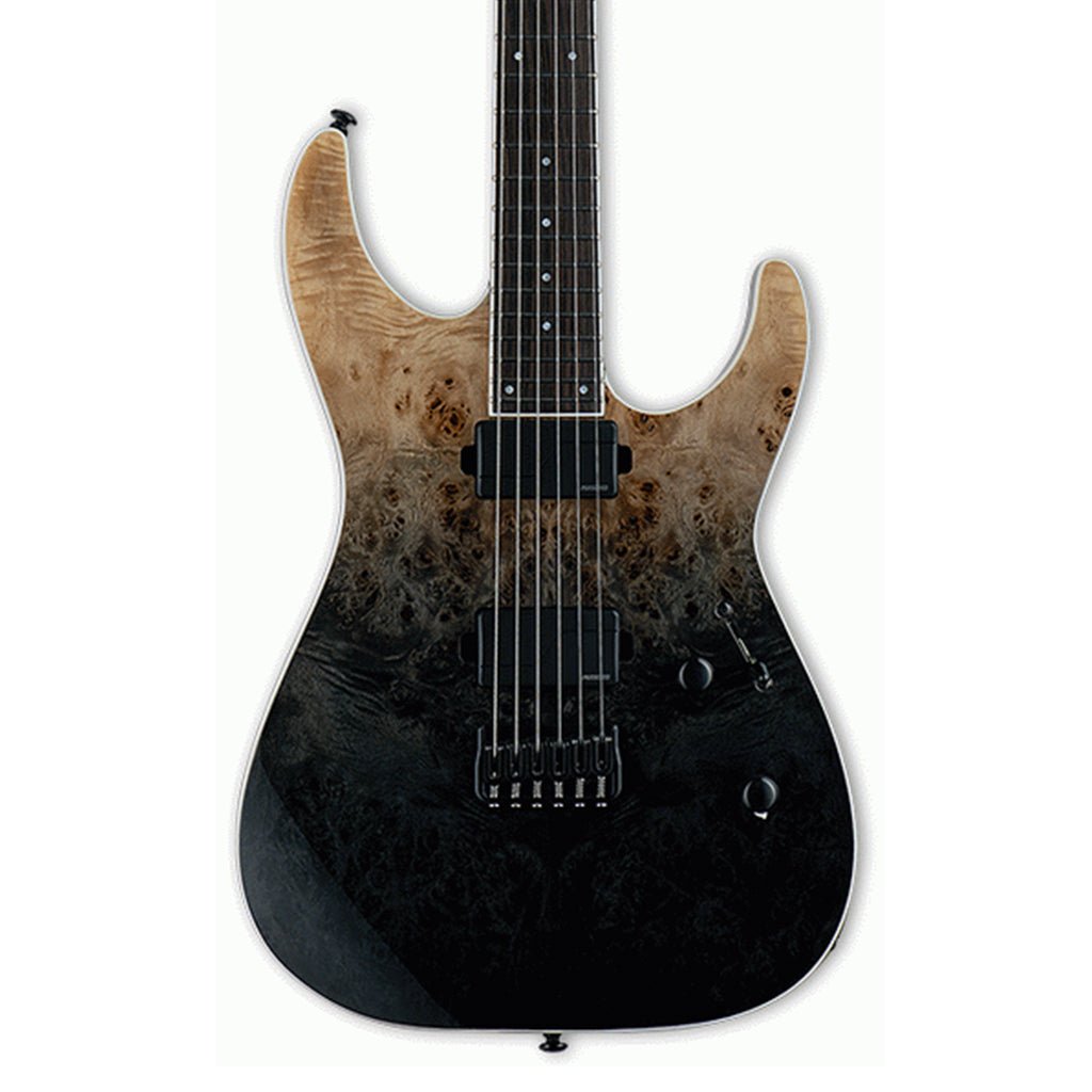 ESP LTD M-1000HT Burled Poplar Top Fishman Fluence Pickups - Black Fade Electric Guitars Sky Music