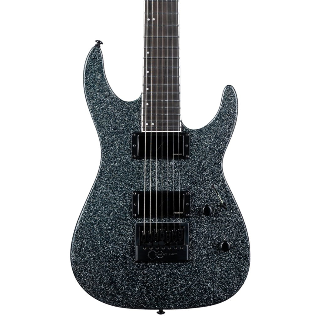ESP LTD M-1007 Baritone Evertune Electric Guitar - Granite Sparkle Electric Guitars Sky Music