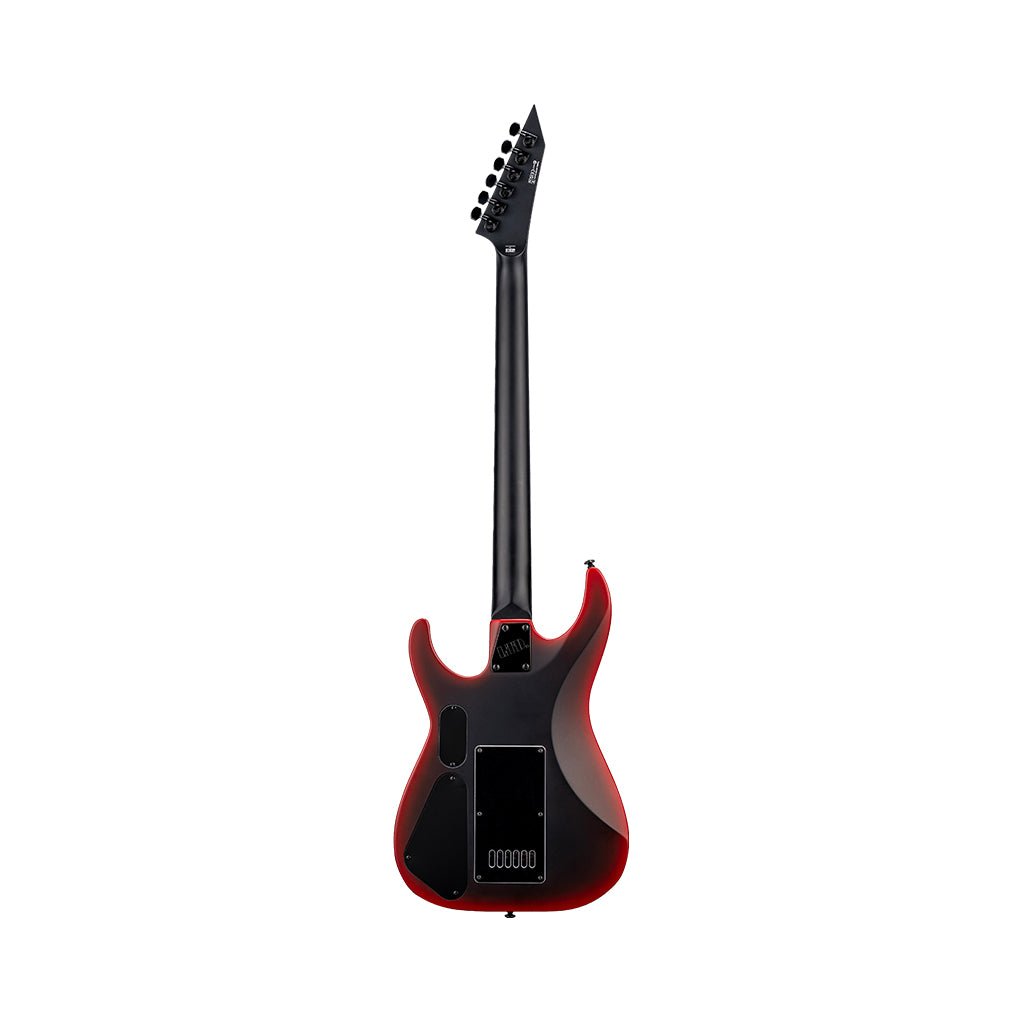 ESP LTD M Baritone Evertune Black Metal Electric Guitar - Black Red Burst Satin Electric Guitars Sky Music