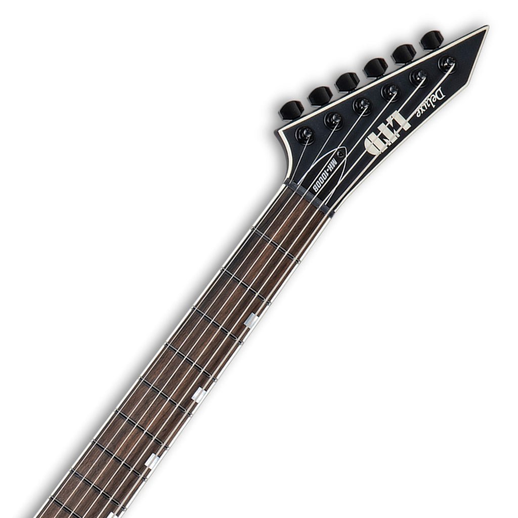 ESP LTD MH-1000 Baritone Black Satin Left Handed Electric Guitars Sky Music