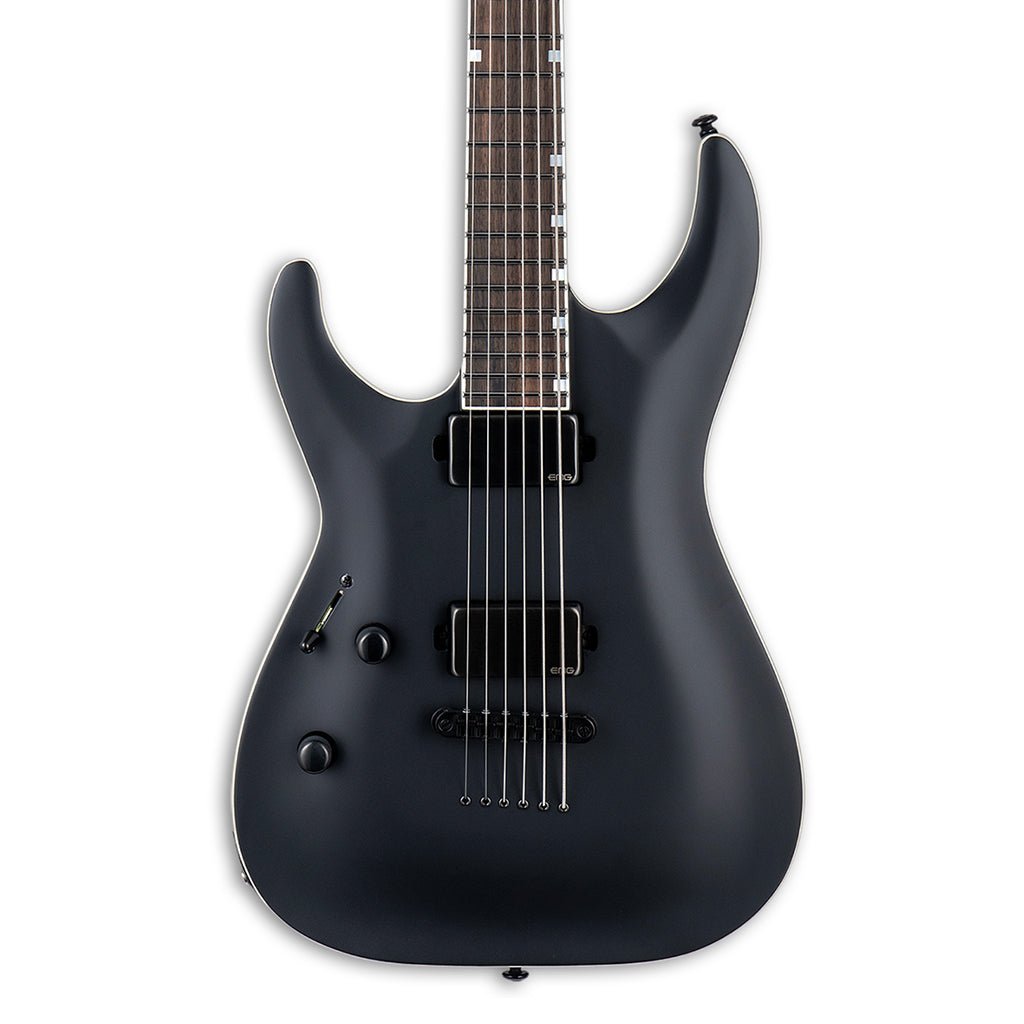 ESP LTD MH-1000 Baritone Black Satin Left Handed Electric Guitars Sky Music