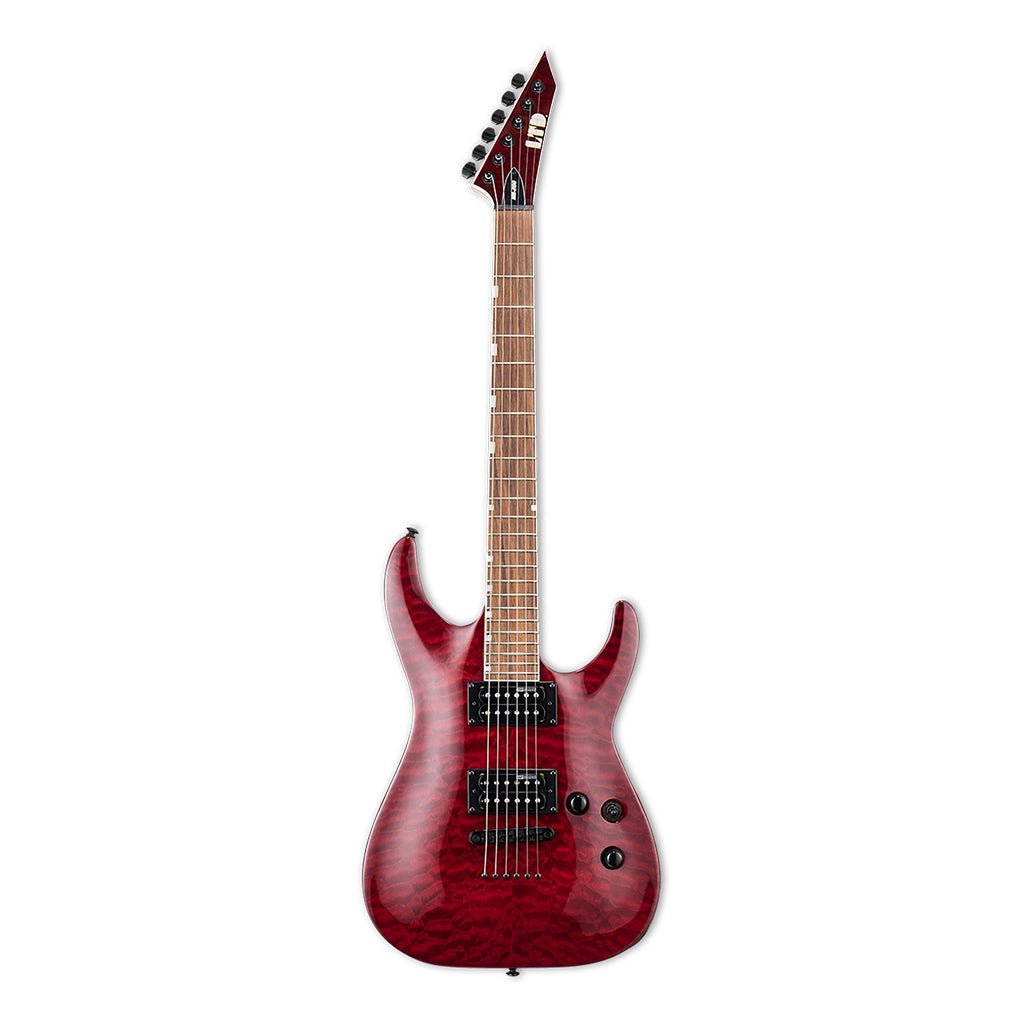 ESP LTD MH-200QM NT Roasted Jatoba Fingerboard - See Thru Black Cherry Electric Guitars Sky Music