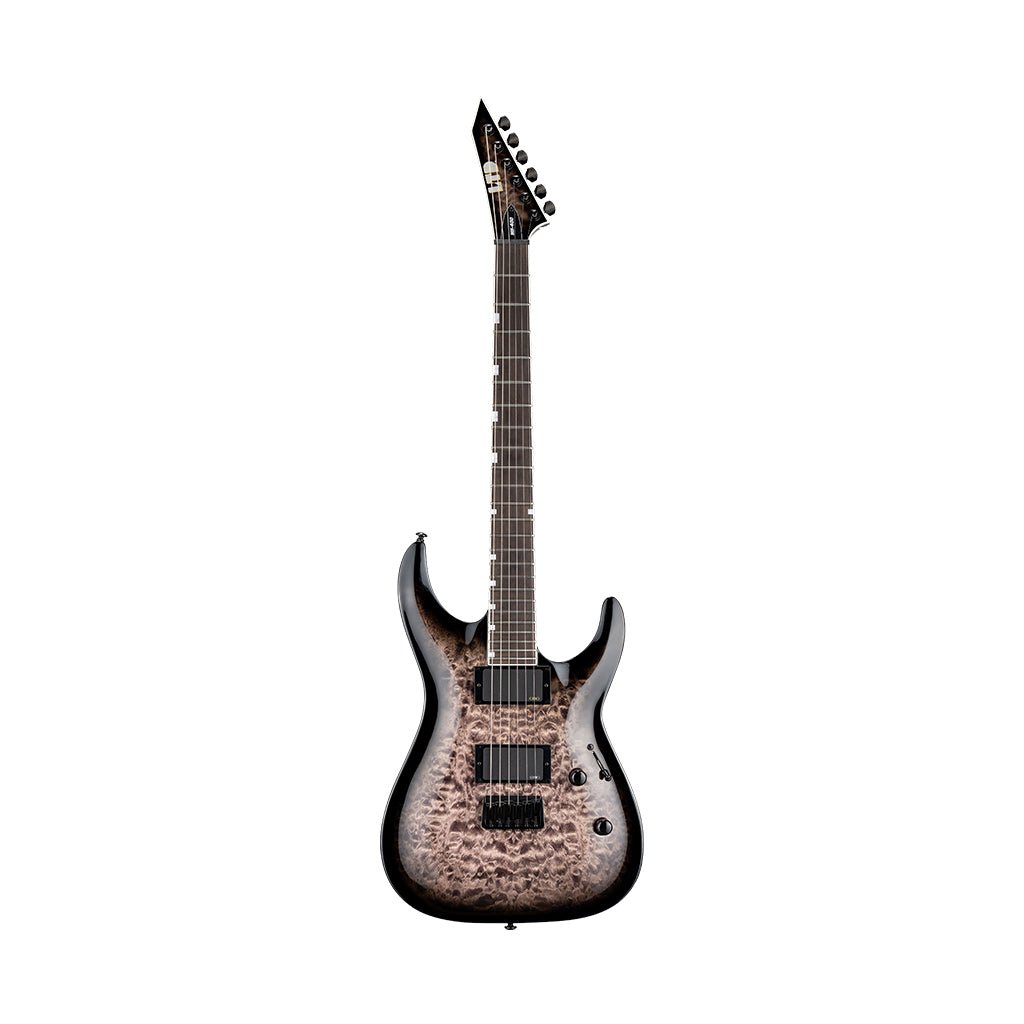 ESP LTD MH-400 Hardtail Quilted Maple Top Electric Guitar - See Thru Black Sunburst Electric Guitars Sky Music