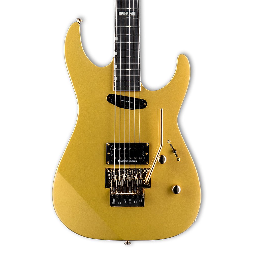ESP LTD Mirage DX87 In Metallic Gold Electric Guitars Sky Music