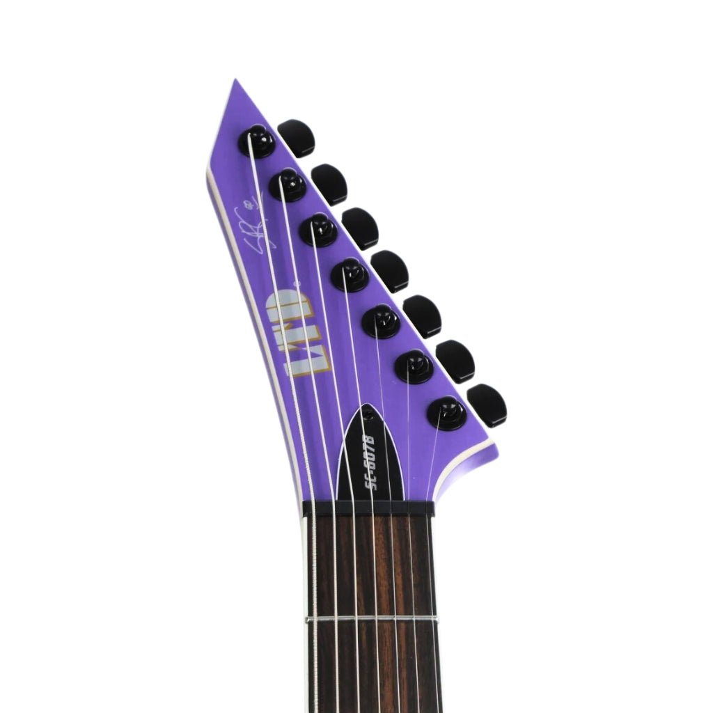 ESP LTD Stephen Carpenter SC-607 Baritone Electric Guitar - Purple Satin Electric Guitars Sky Music