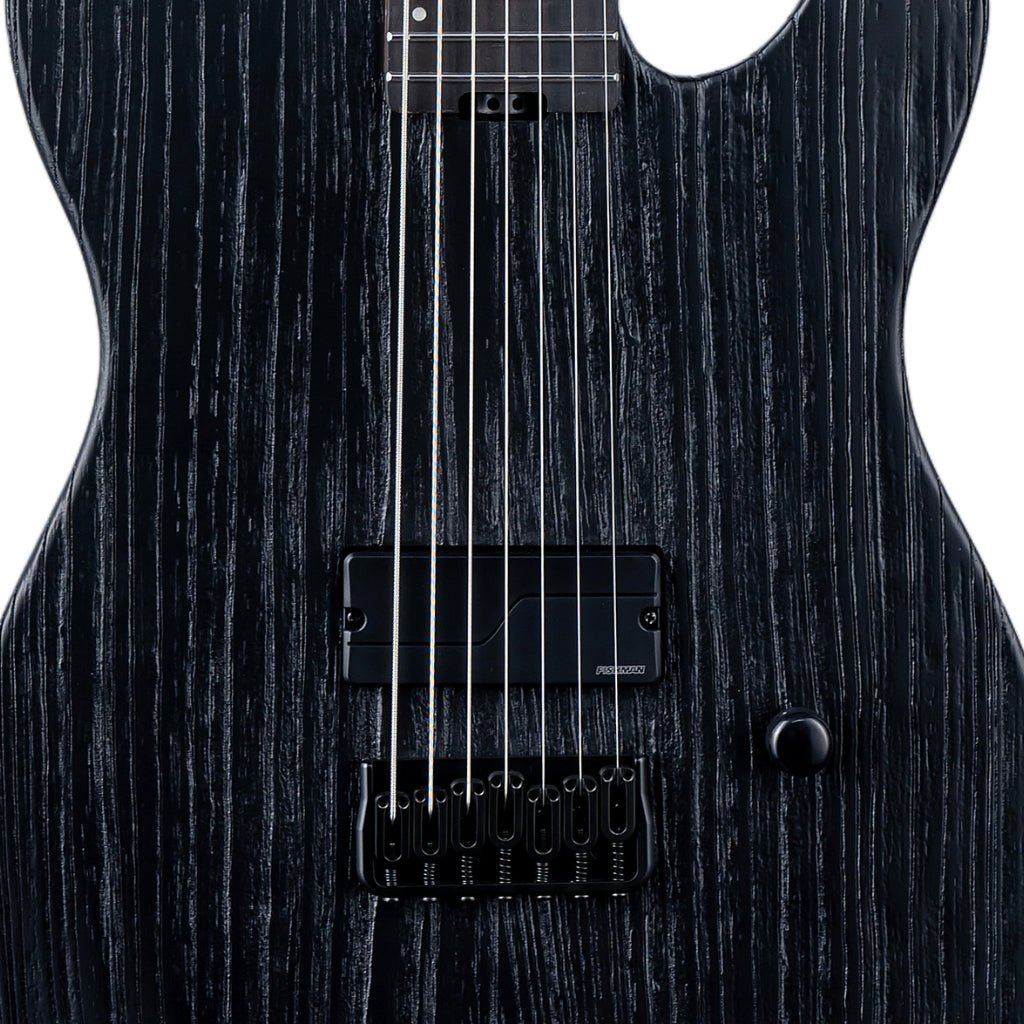 ESP LTD TE-1007 Baritone Electric Guitar - Black Blast Electric Guitars Sky Music