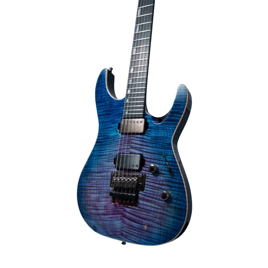 ESP Original M-II CTM FM FR Electric Guitar - Indigo Purple Sunburst Electric Guitars Sky Music