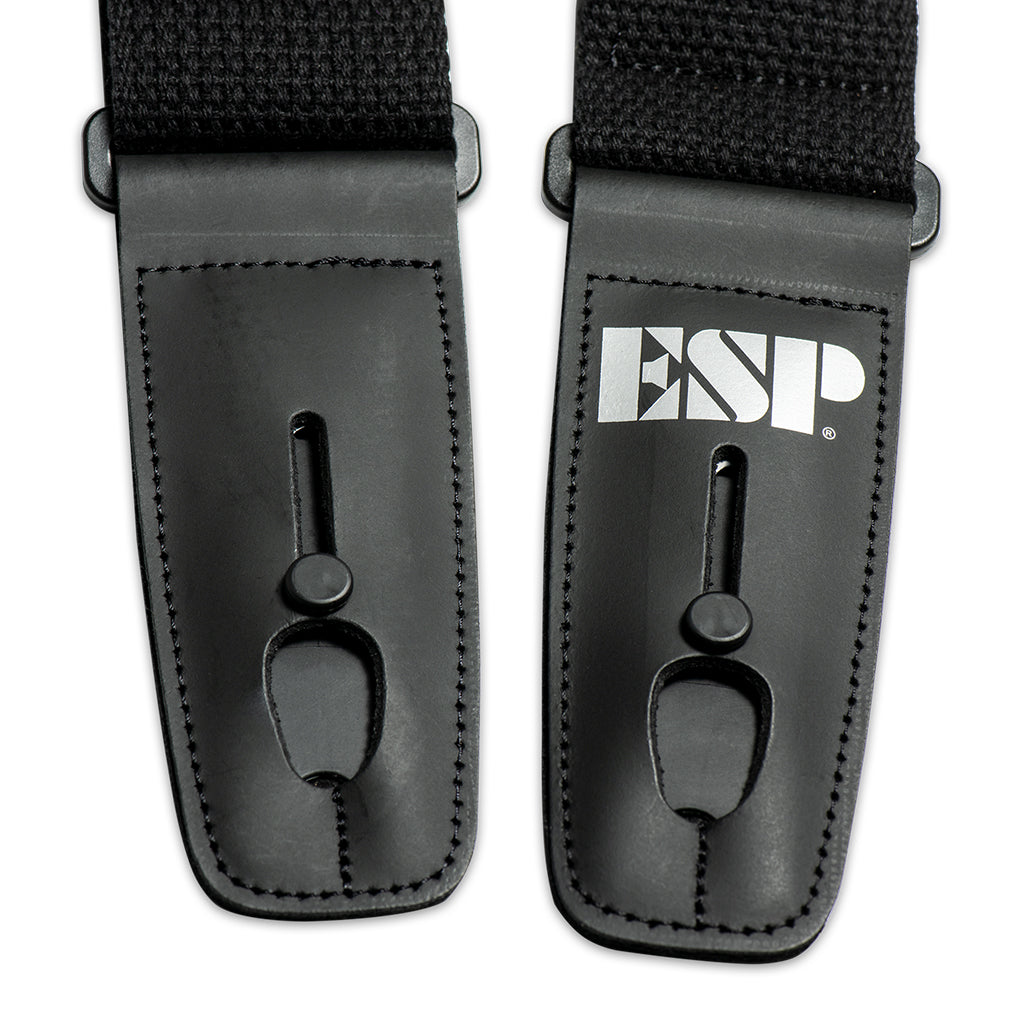 ESP Lock it Strap 2'' Woven Cotton Black