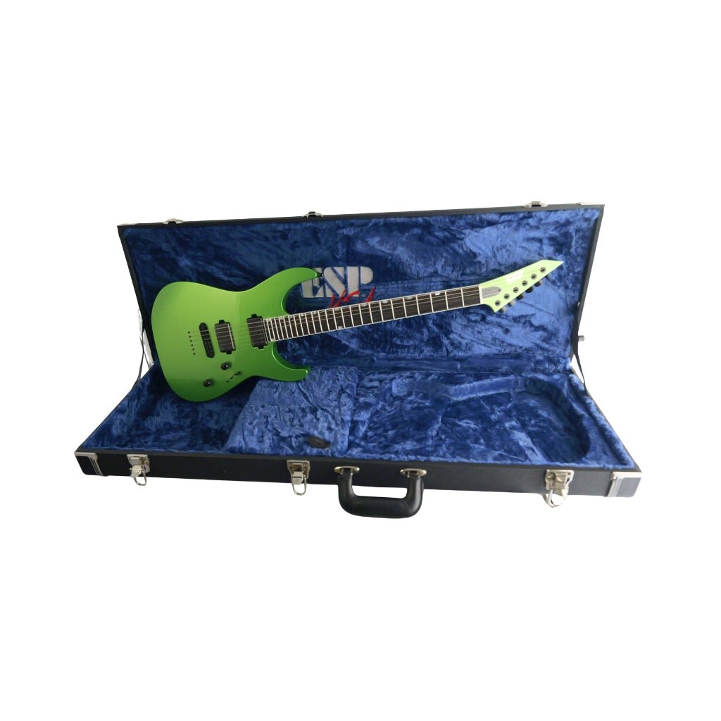 ESP USA M-II NTB TOM Electric Guitar - Lizard Spit Green Electric Guitars Sky Music