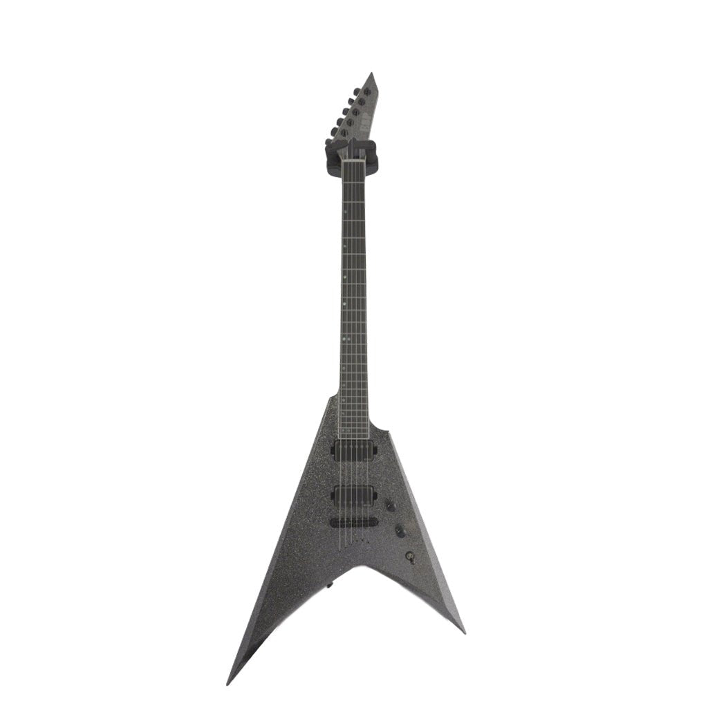 ESP USA V-II Neck-Thru w/EMG Pickups Electric Guitar - Black Sparkle Electric Guitars Sky Music