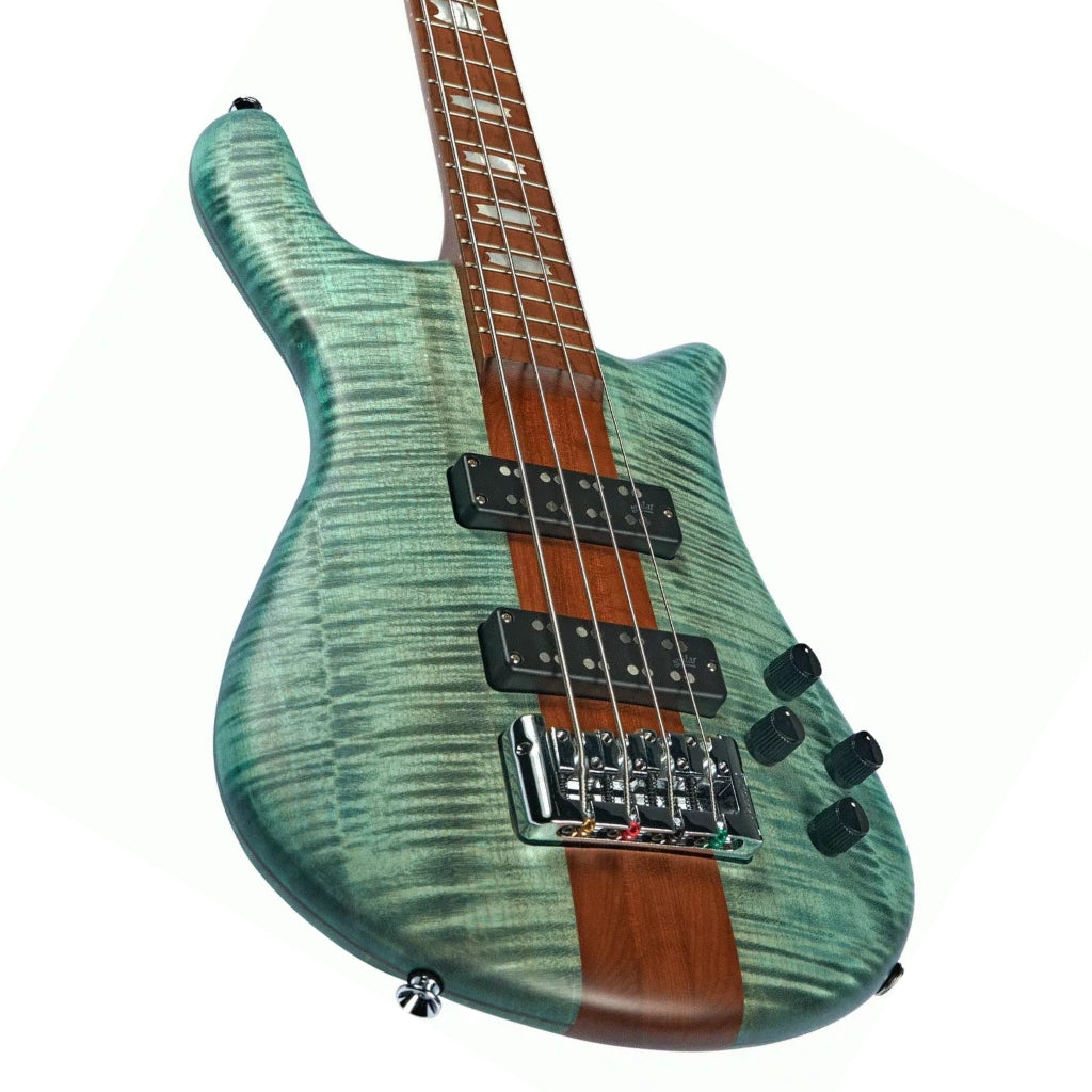 Spector - Euro 4 Roasted Bass Guitar - Turquoise Tide