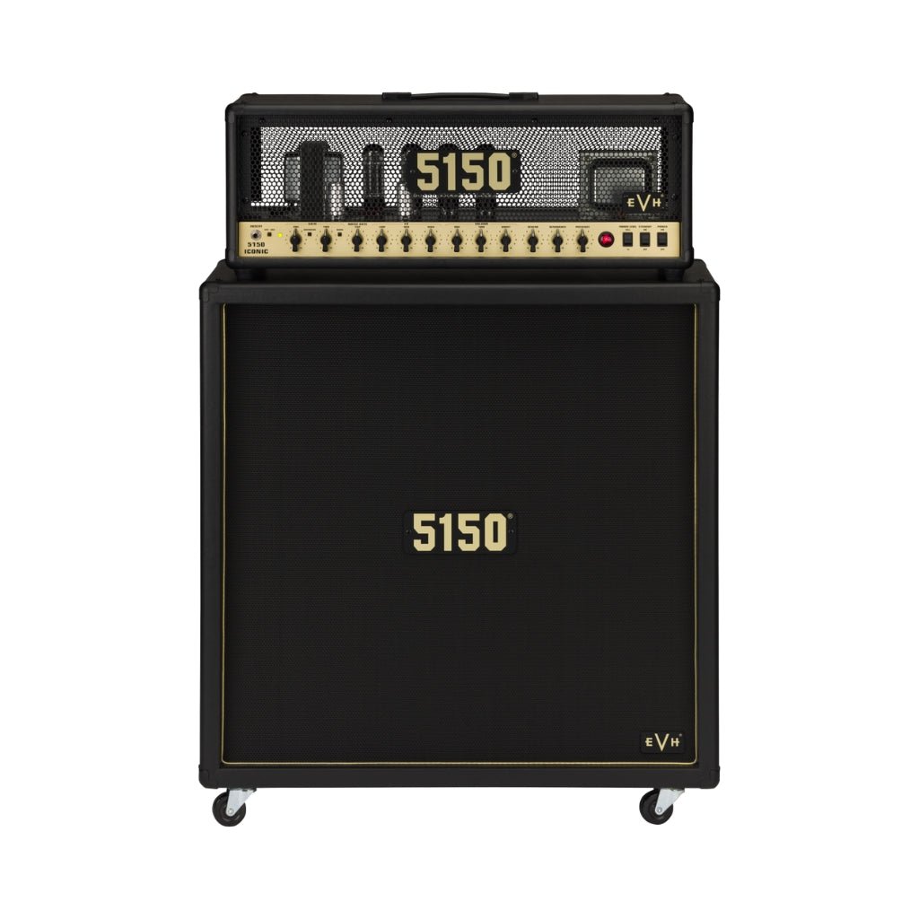 EVH 5150 Iconic Series EL34 4X12 Cabinet - Black Speaker Cabinets Sky Music