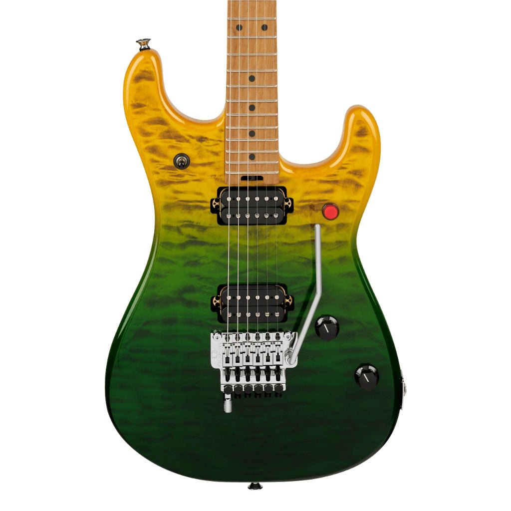EVH 5150 Series Deluxe Quilted Maple Top Electric Guitar - Limeade Zest, Baked Maple Fingerboard Electric Guitars Sky Music