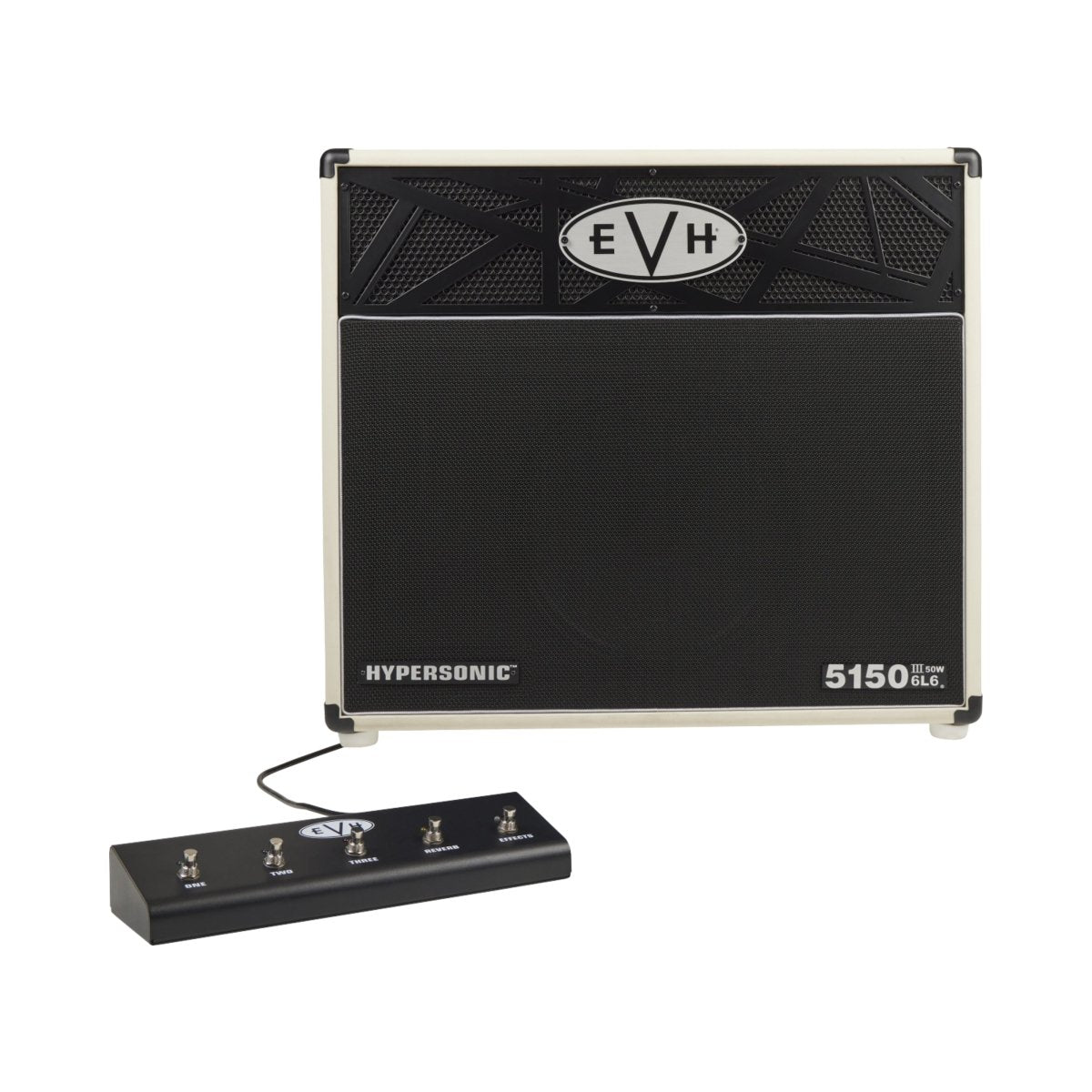 EVH 5150III Hypersonic 6L6 30-watt 1 x 12-inch Combo Amplifier - Ivory Electric Guitar Amplifiers Sky Music