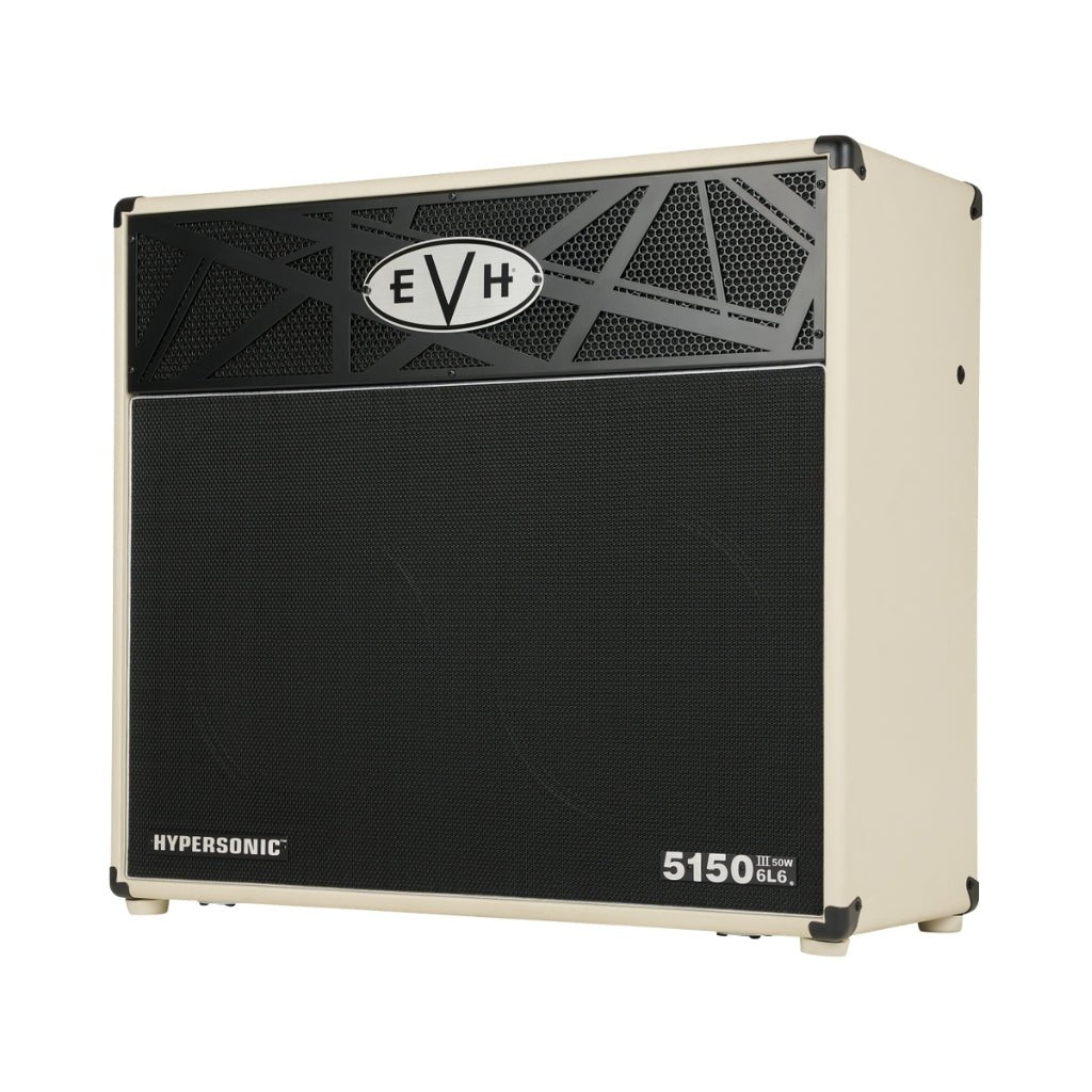 EVH 5150III Hypersonic 6L6 50-watt 2 x 12-inch Combo Amplifier - Ivory Electric Guitar Amplifiers Sky Music