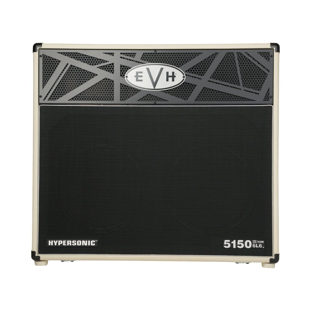 EVH 5150III Hypersonic 6L6 50-watt 2 x 12-inch Combo Amplifier - Ivory Electric Guitar Amplifiers Sky Music
