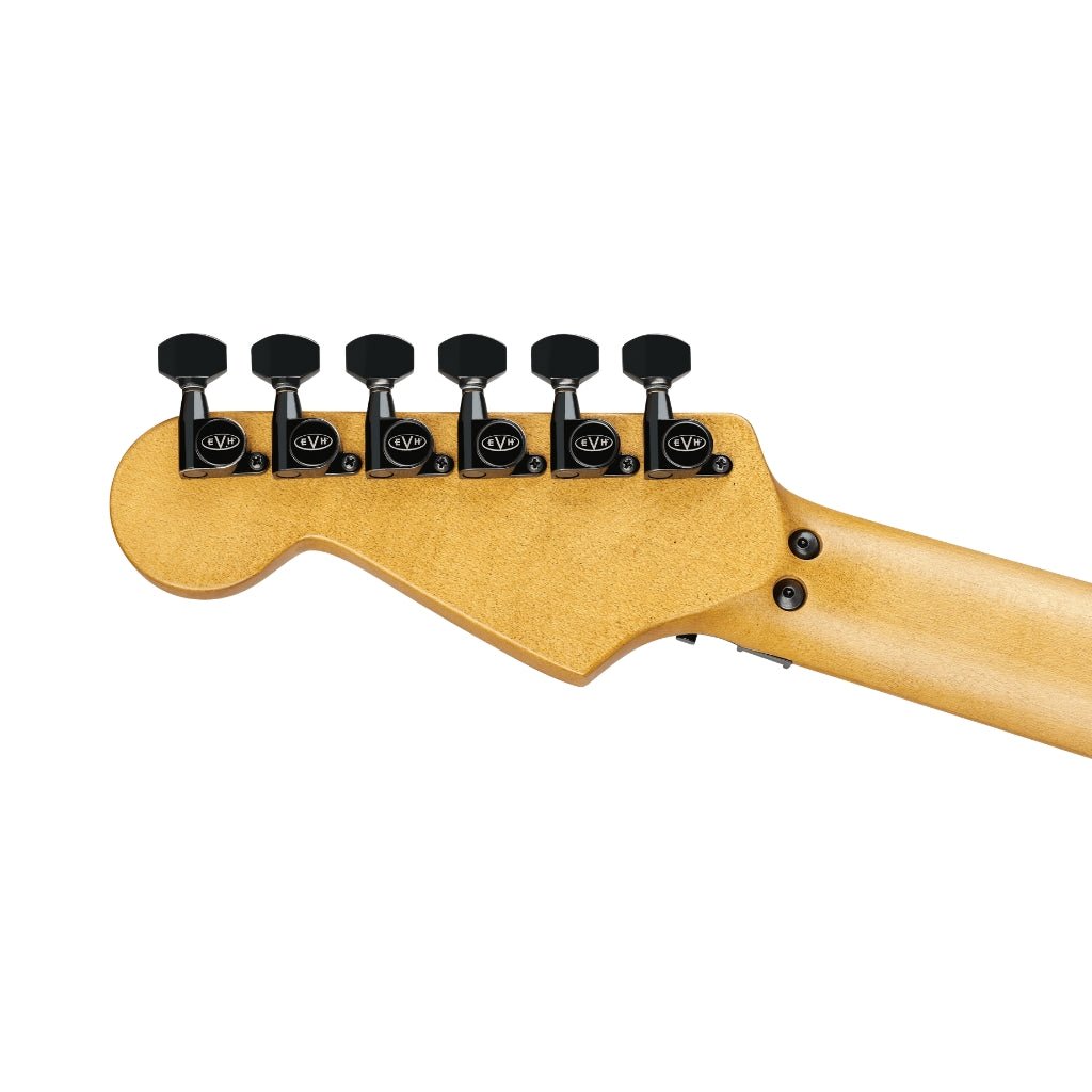 EVH Limited Edition Striped Series Frankenstein Frankie Electric Guitar - Black with Yellow Stripes, Maple Fingerboard Electric Guitars Sky Music