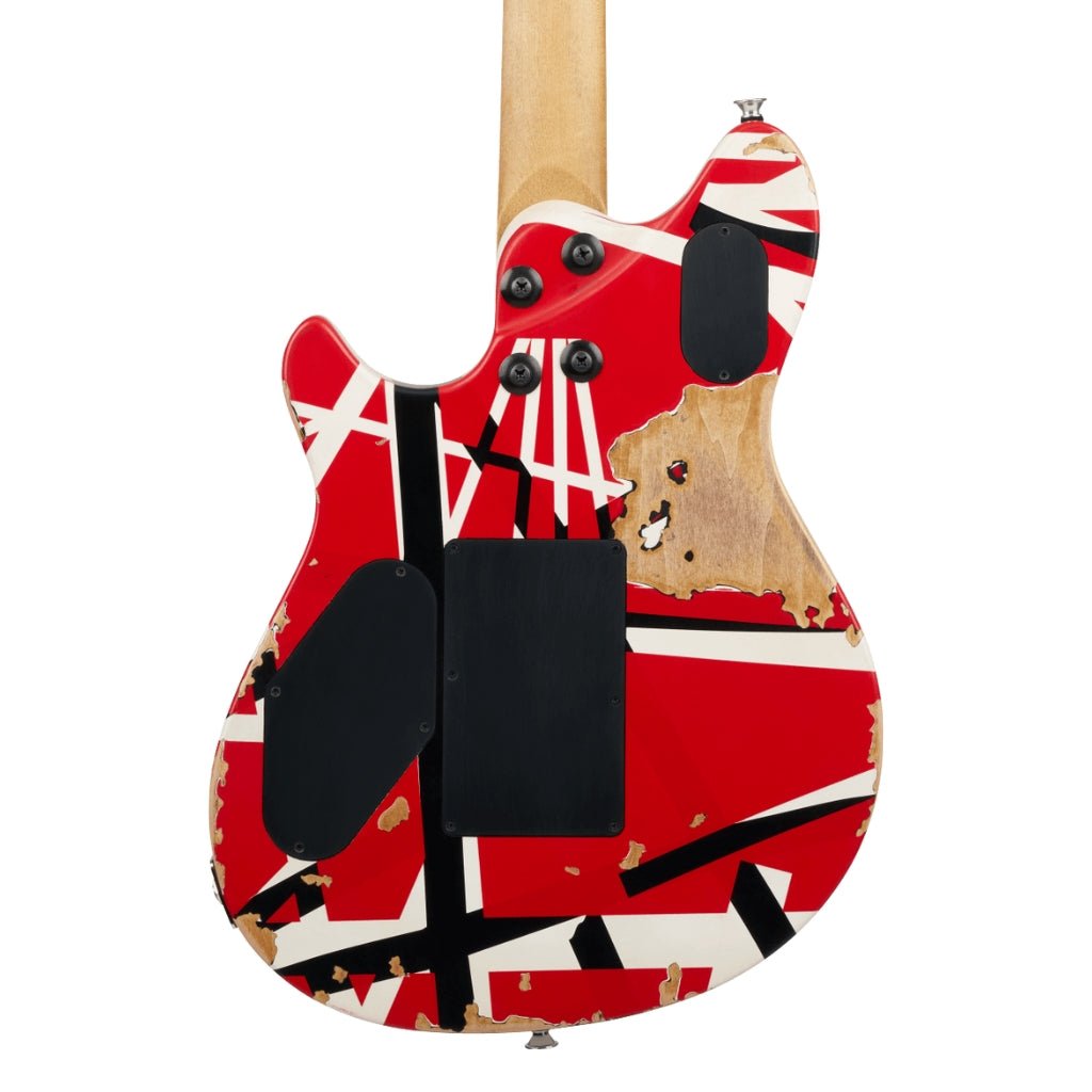 EVH Limited Edition Wolfgang Special Striped Series Electric Guitar - Red, Black, and White, Ebony Fingerboard Electric Guitars Sky Music