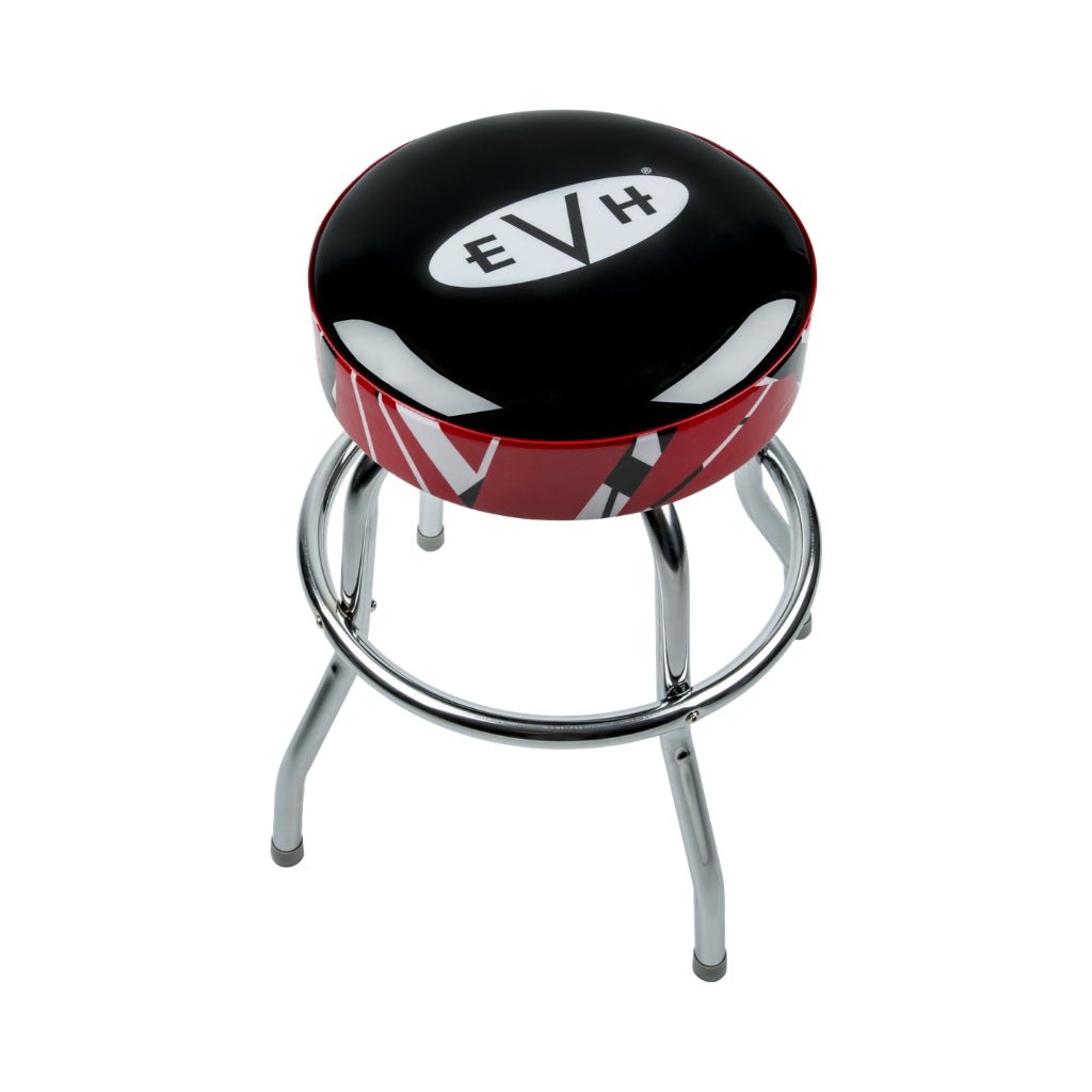 EVH Logo Barstool with Striped Trim - 25 inches ACCESSORIES Sky Music