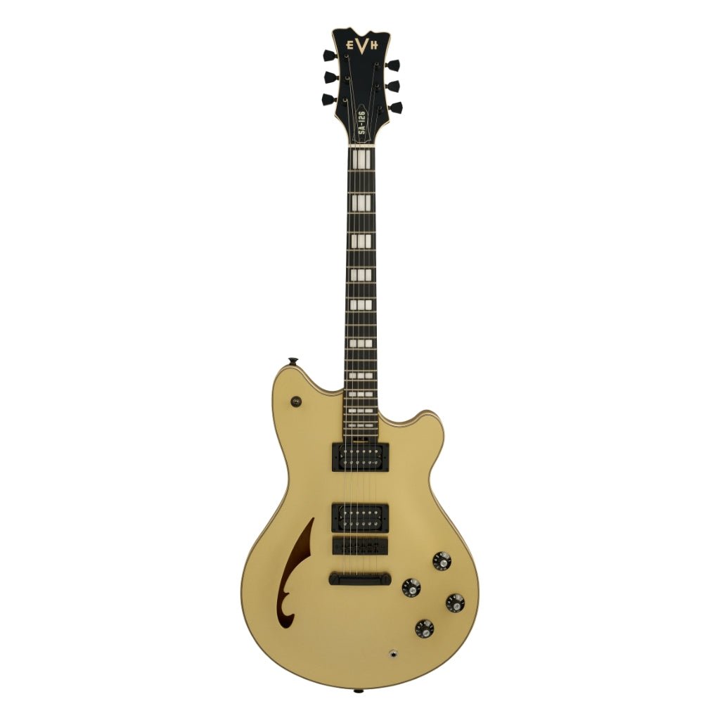 EVH SA-126 Special Semi-Hollow Electric Guitar - Pharaohs Gold, Ebony Fingerboard Electric Guitars Sky Music