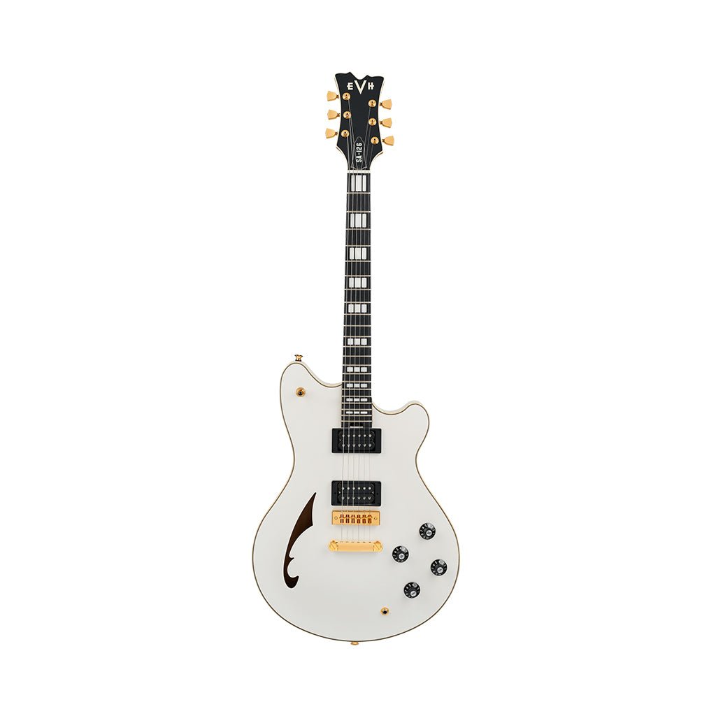 EVH SA-126 Special Semi-Hollow Electric Guitar - Platinum Pearl Metallic Electric Guitars Sky Music