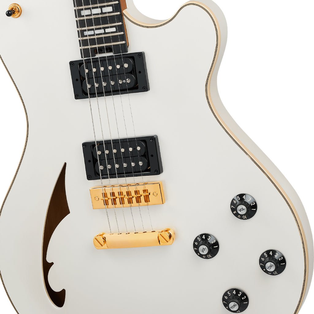 EVH SA-126 Special Semi-Hollow Electric Guitar - Platinum Pearl Metallic Electric Guitars Sky Music