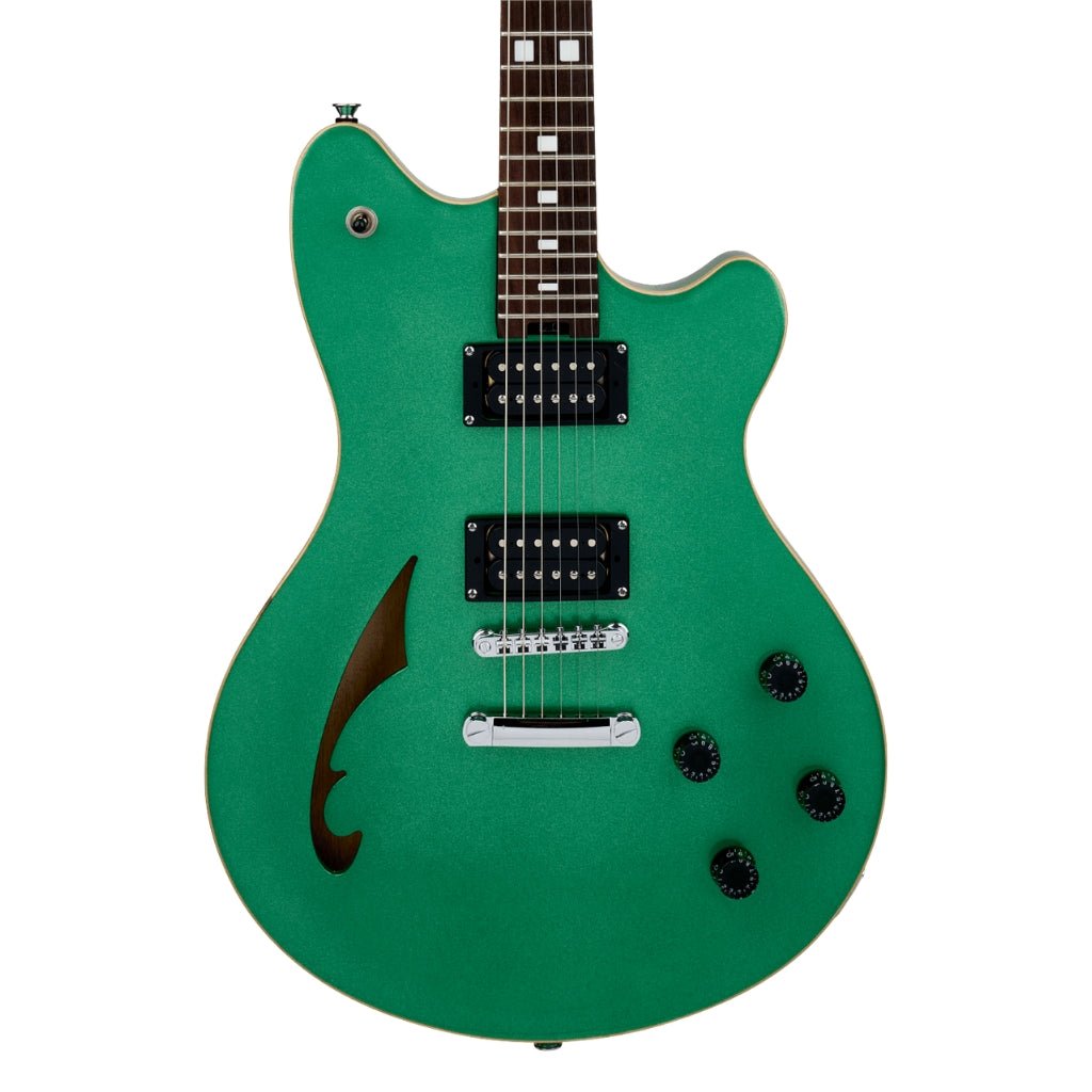 EVH SA-126 Standard Semi-Hollowbody Electric Guitar - Pelham Green Electric Guitars Sky Music