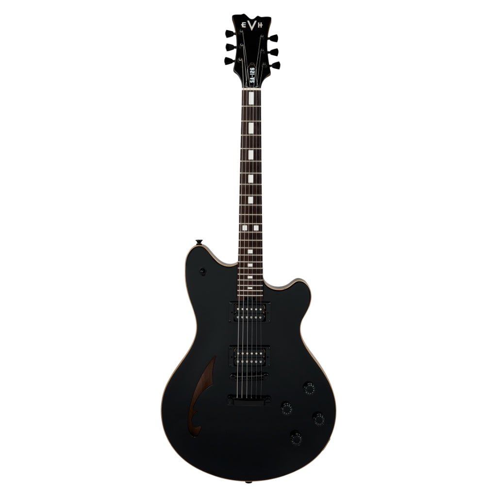 EVH SA-126 Standard Semi-Hollowbody Electric Guitar - Piano Black Electric Guitars Sky Music