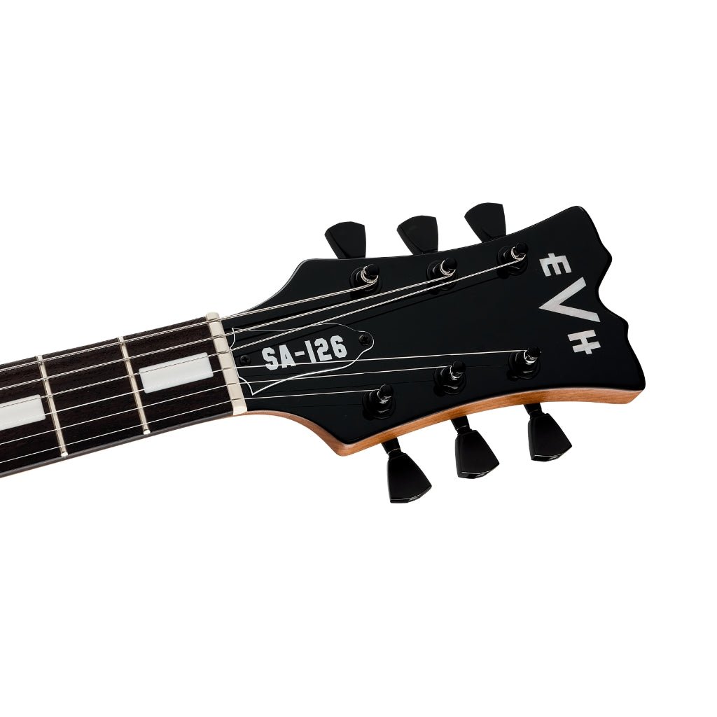 EVH SA-126 Standard Semi-Hollowbody Electric Guitar - Piano Black Electric Guitars Sky Music