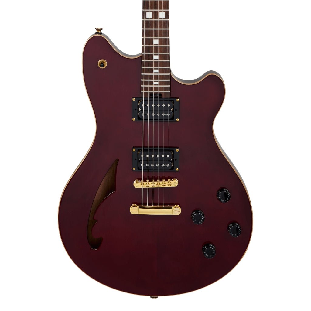 EVH SA-126 Standard Semi-Hollowbody Electric Guitar - Wine Red Electric Guitars Sky Music