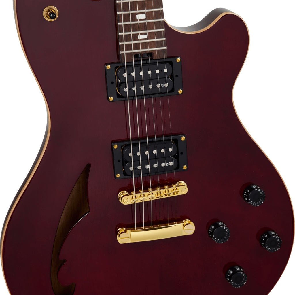 EVH SA-126 Standard Semi-Hollowbody Electric Guitar - Wine Red Electric Guitars Sky Music