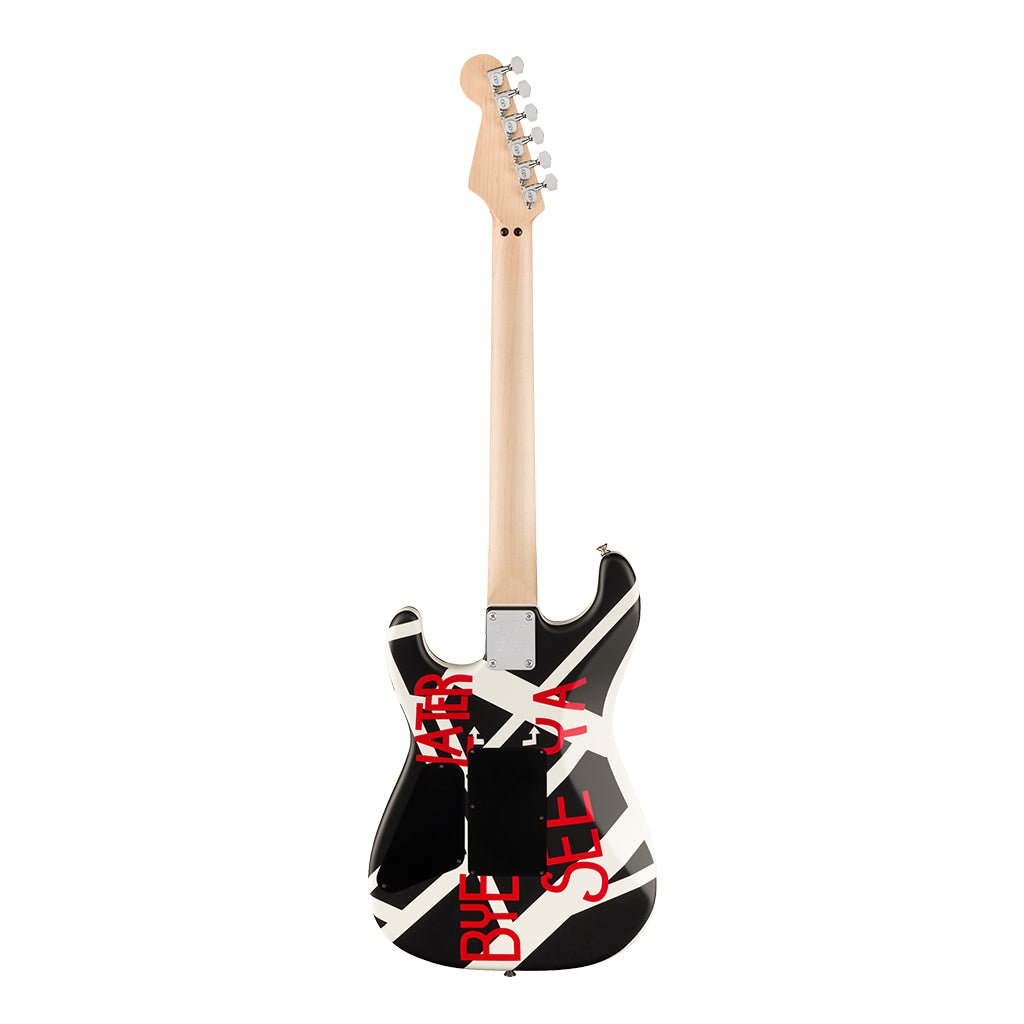 EVH Striped Series Circles White and Black Electric Guitars Sky Music