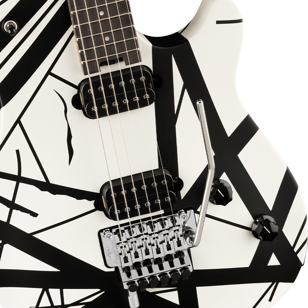 EVH Wolfgang Special Striped Series Black and White Electric Guitars Sky Music