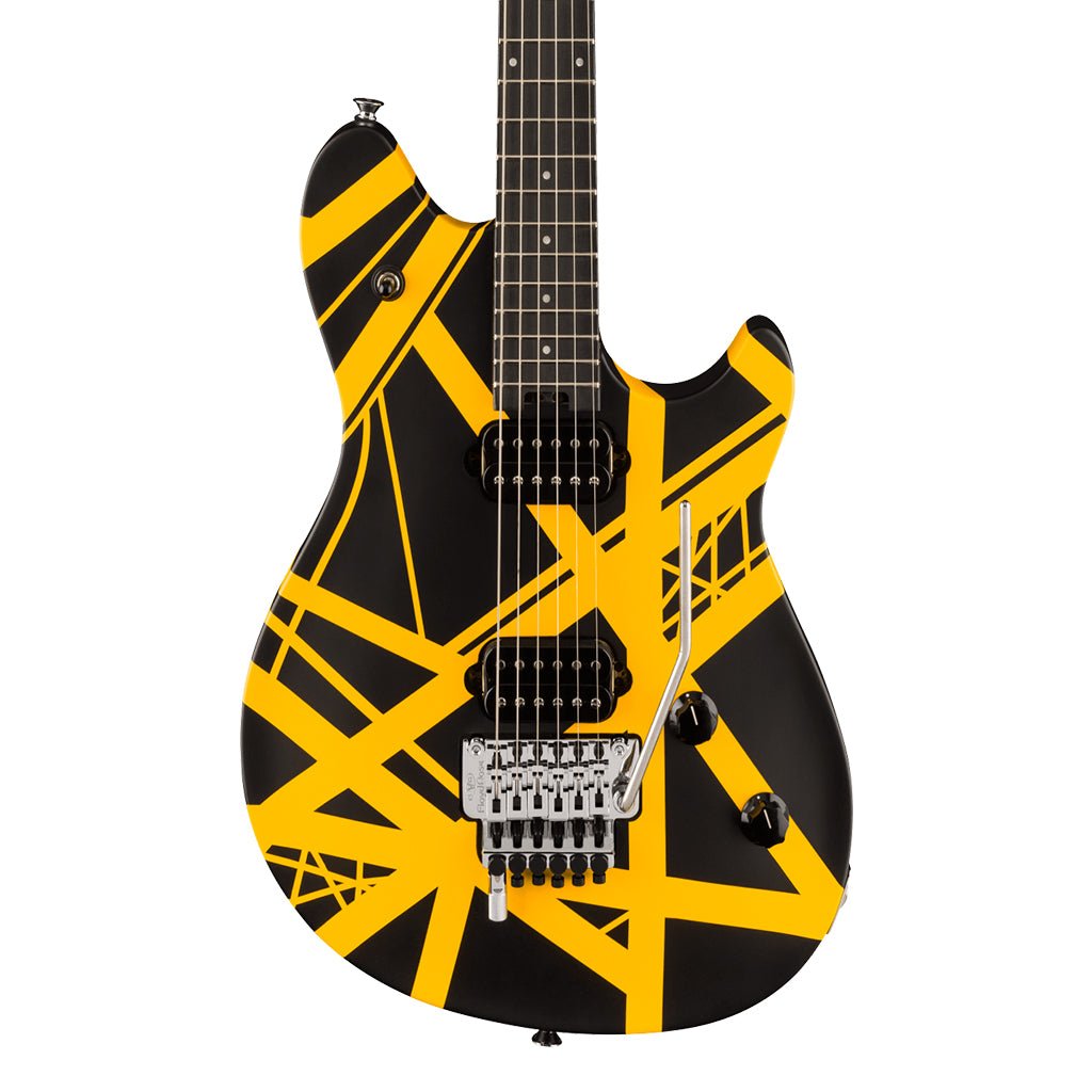 EVH Wolfgang Special Striped Series Black and Yellow Electric Guitars Sky Music