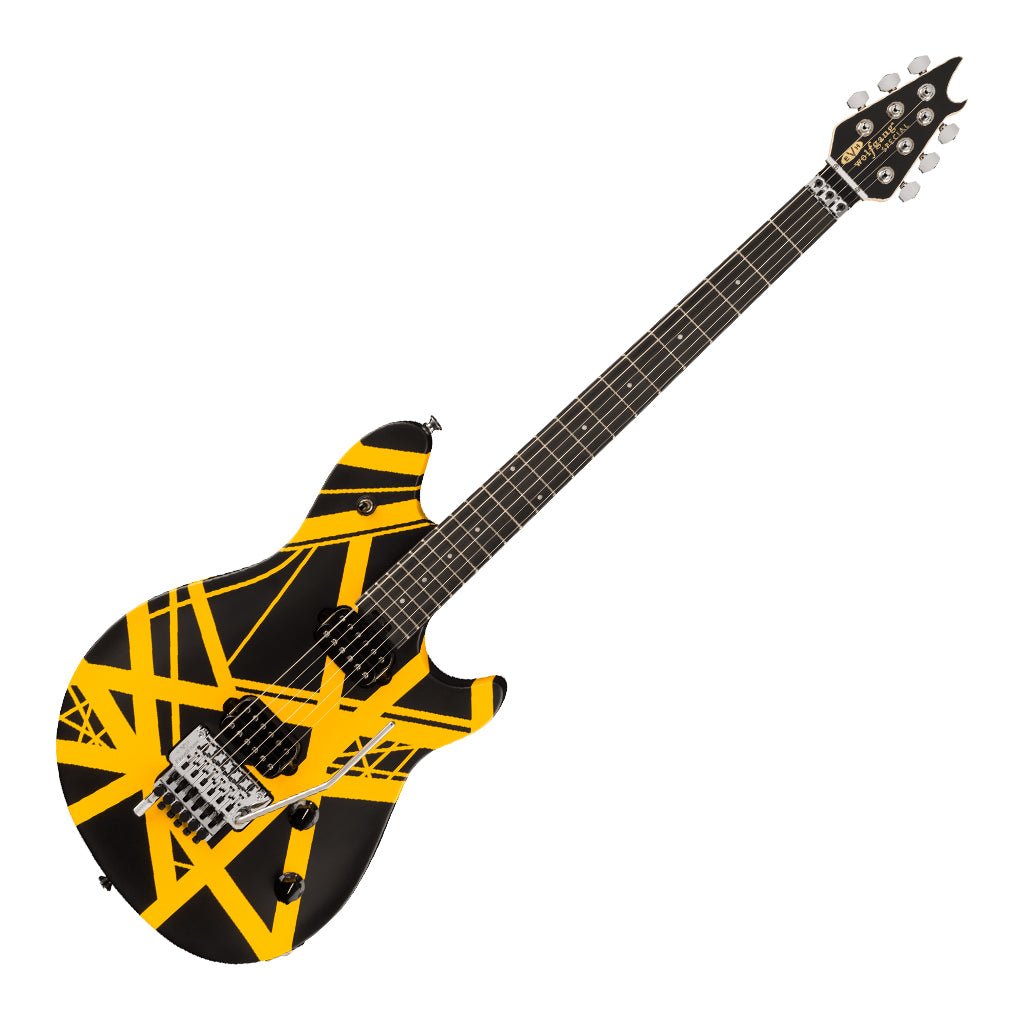 EVH Wolfgang Special Striped Series Black and Yellow Electric Guitars Sky Music