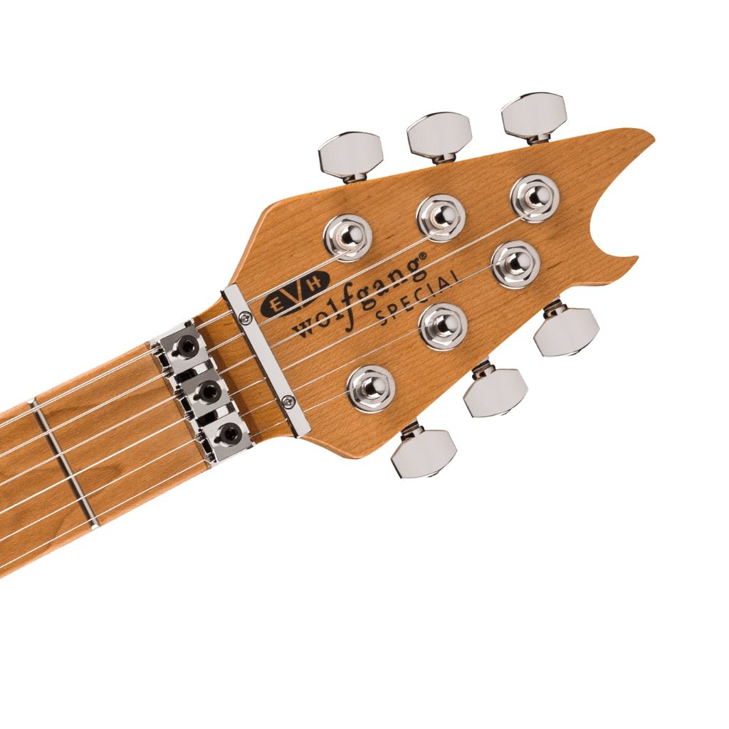 EVH Wolfgang Special with Quilted Maple and Baked Maple Fingerboard - Tiger Eye Glow Electric Guitars Sky Music