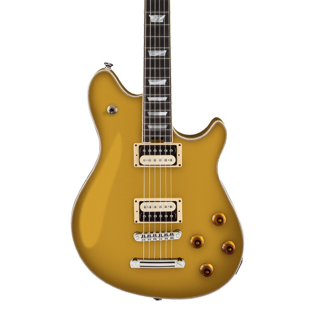 EVH® Wolfgang® USA Custom Deluxe, Ebony Fingerboard, Gold Electric Guitars Sky Music