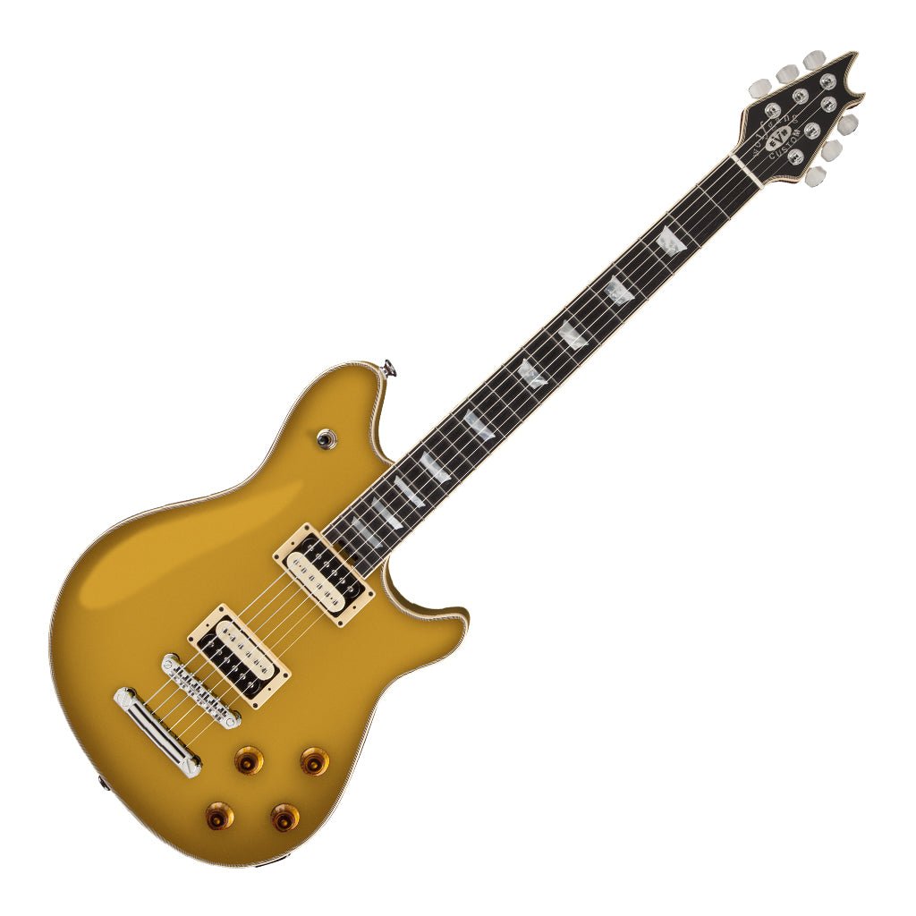 EVH® Wolfgang® USA Custom Deluxe, Ebony Fingerboard, Gold Electric Guitars Sky Music