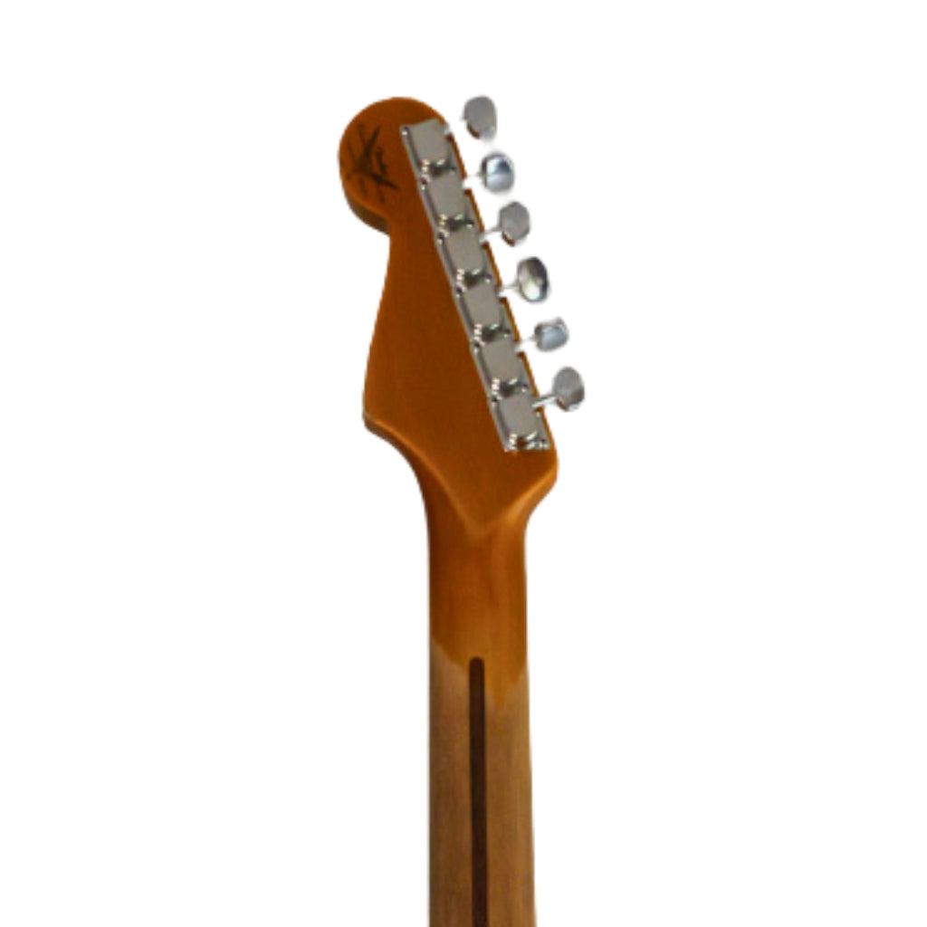 Fender Custom Shop - Limited Edition Custom Deluxe HB S-1 Stratocaster Heavy Relic with Closet Classic Hardware Electric Guitar - Magenta Sparkle over 3-Color Sunburst