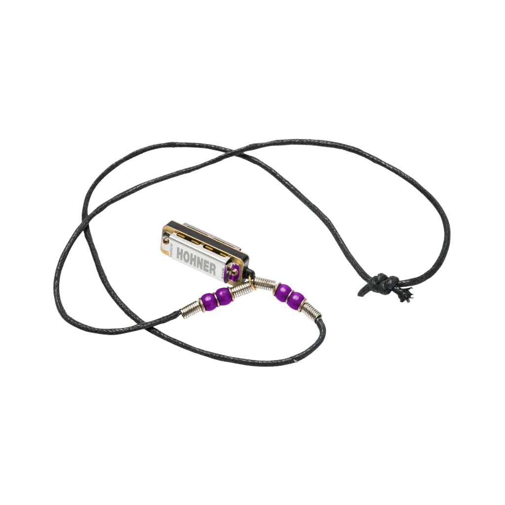Hohner Mini Harmonica Necklace - Purple