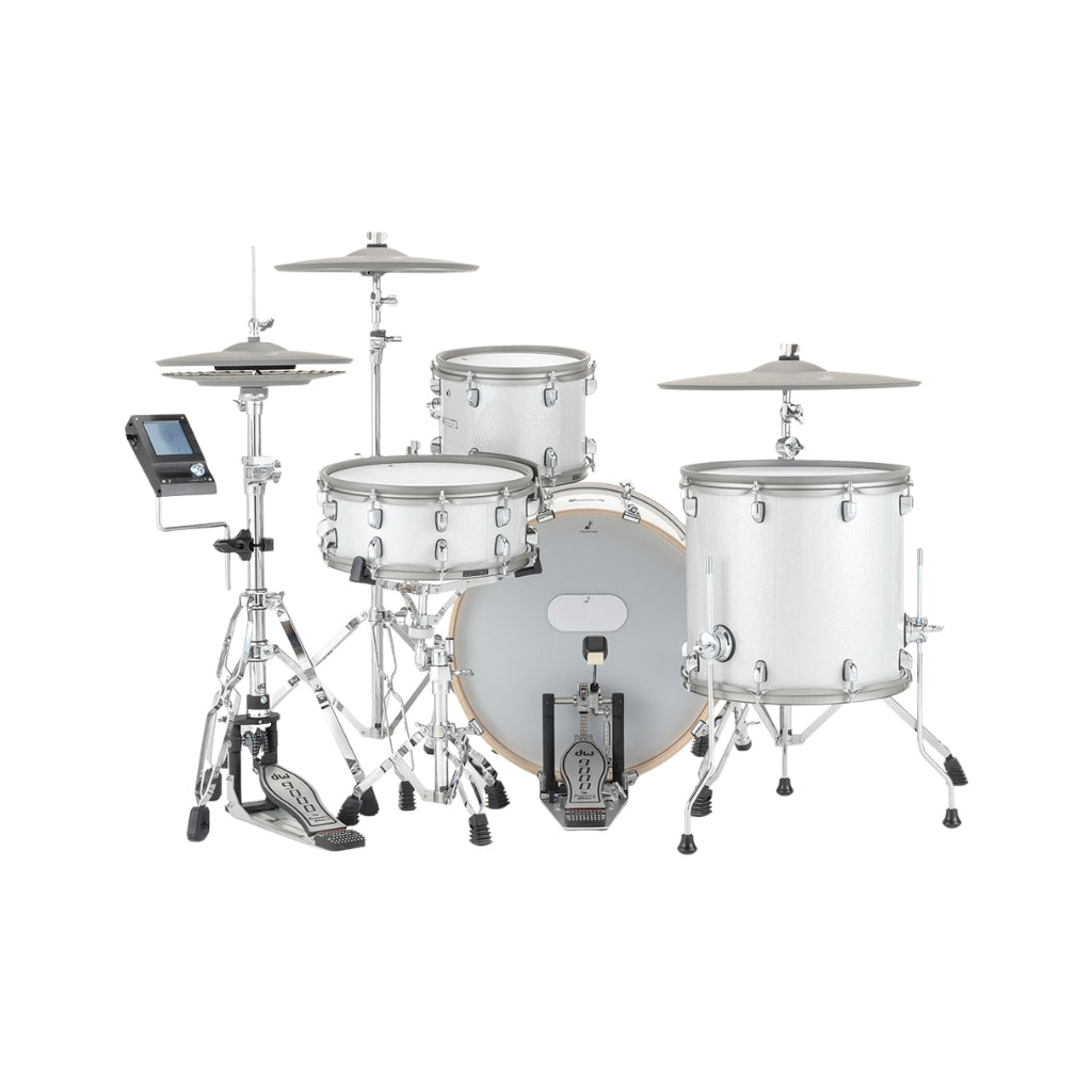 EFNOTE EST7 Electronic Drum Kit w/A+C+D Package - White Sparkle