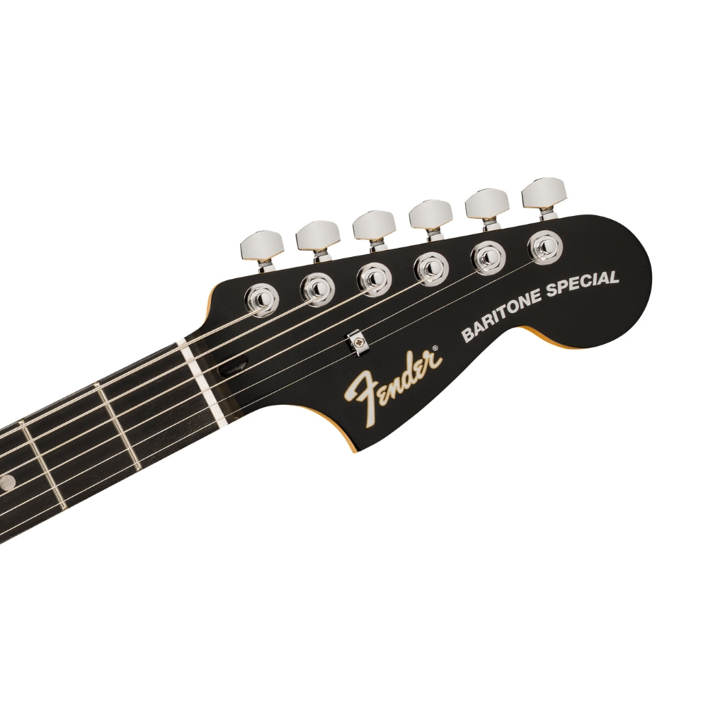 Fender - Limited Edition Player Fusion Jaguar Baritone Electric Guitar - Silverburst, Ebony Fingerboard