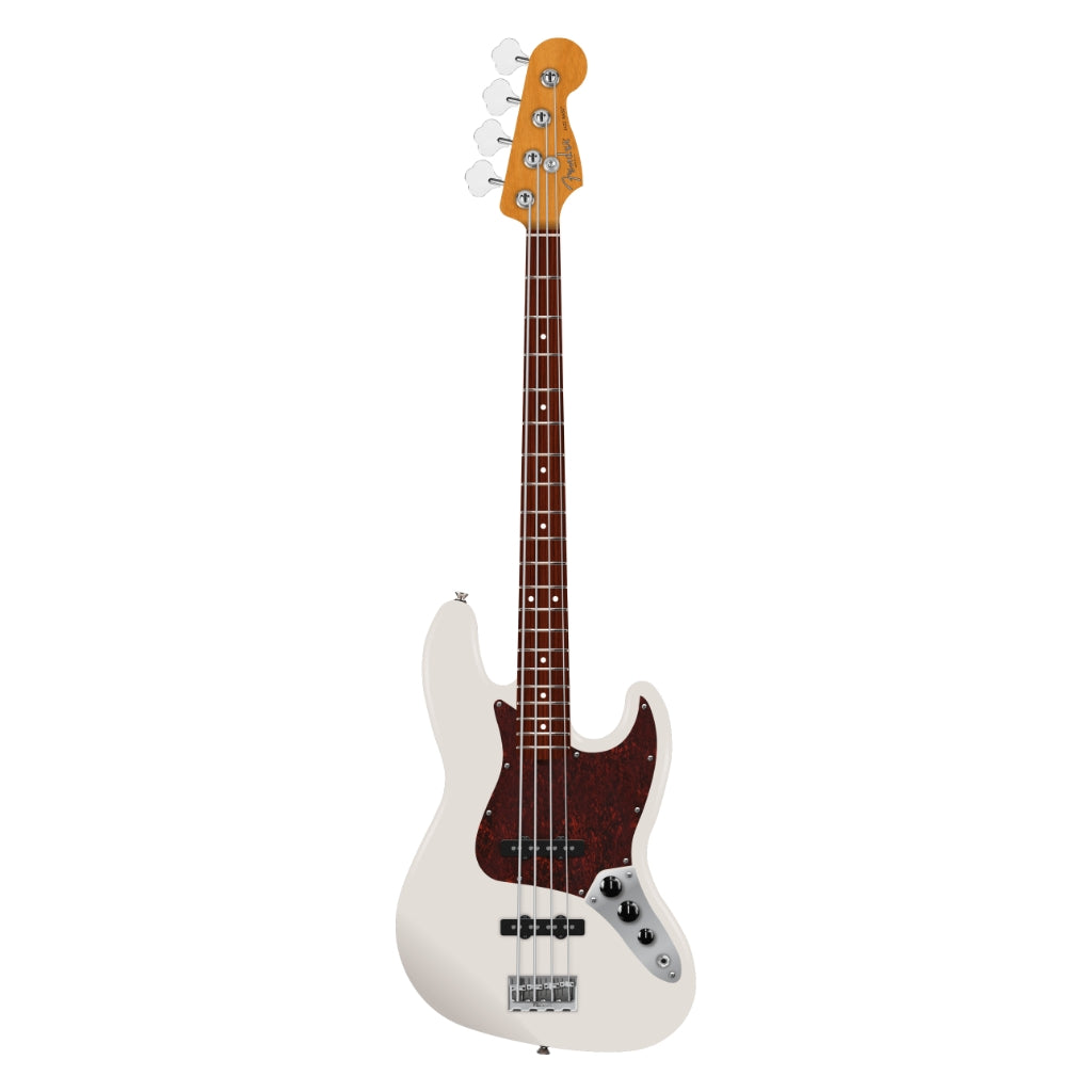 Fender American Professional Jazz Bass Guitar - Olympic White, Rosewood Fingerboard